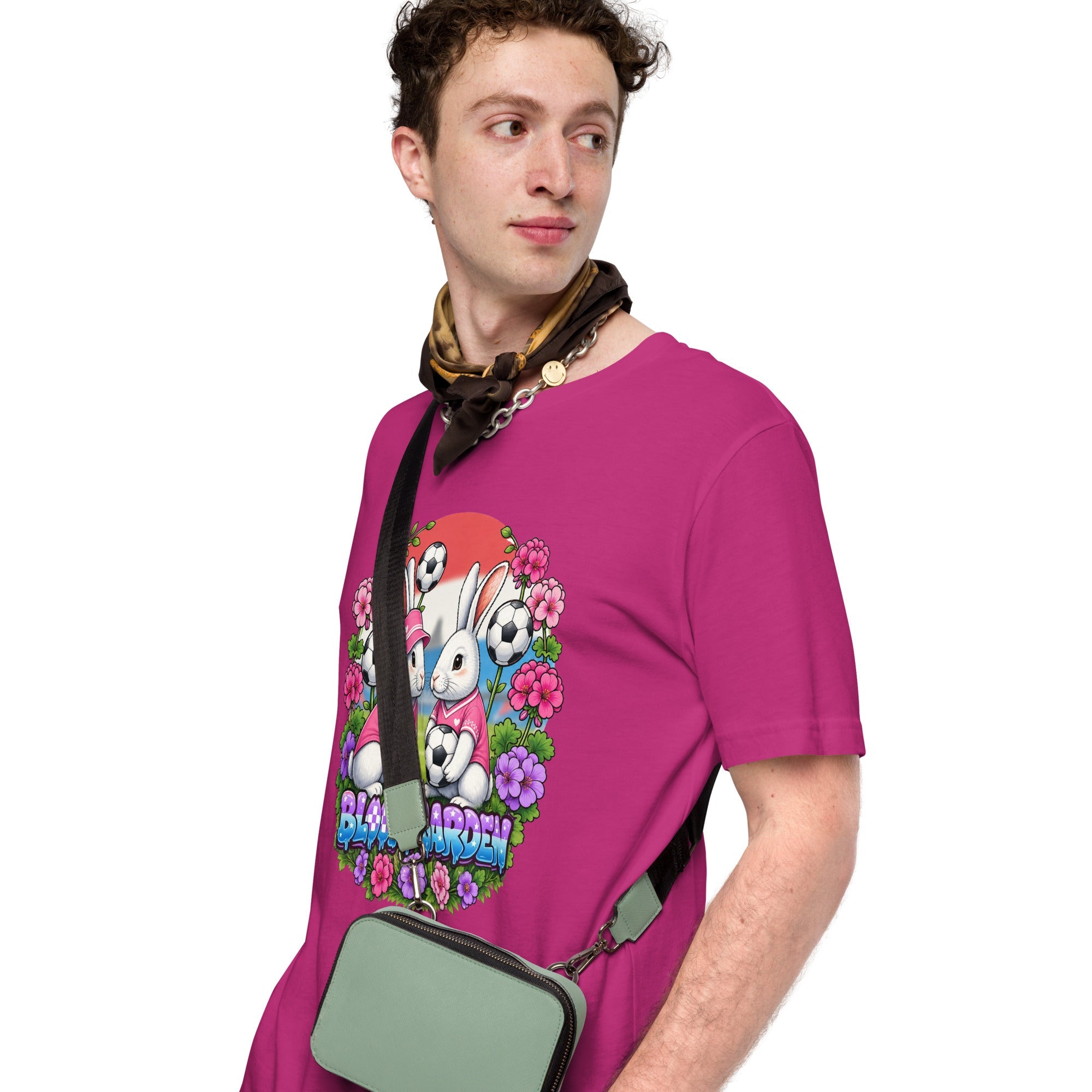 Bloom Garden " Goal & Garden" Croatia Rabbit Tee | Croatia Soccer Fan | Canada Mexico USA 2026 | Unisex - BLOOM GARDEN
