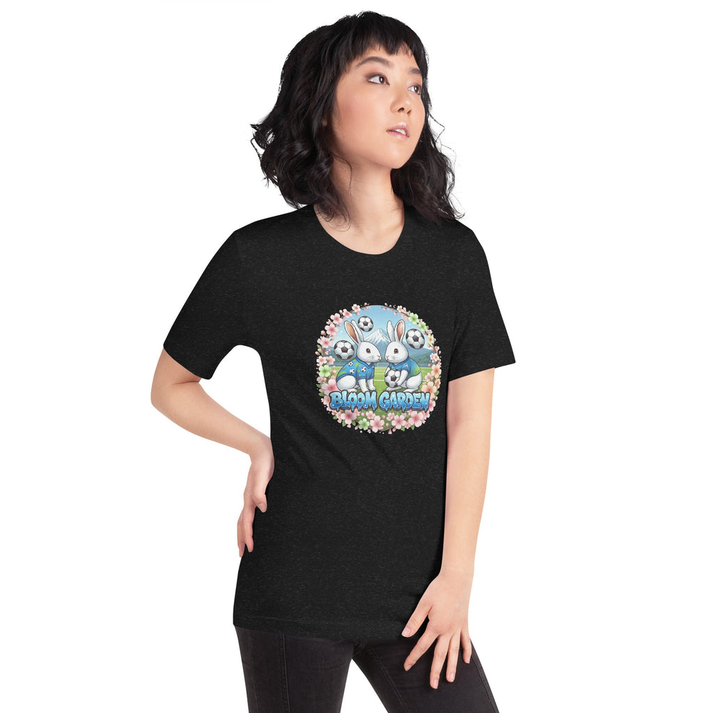 Bloom Garden "Goal & Garden" Japan Rabbit Tee | Japan Soccer Fan | Canada Mexico USA 2026 | Unisex - BLOOM GARDEN