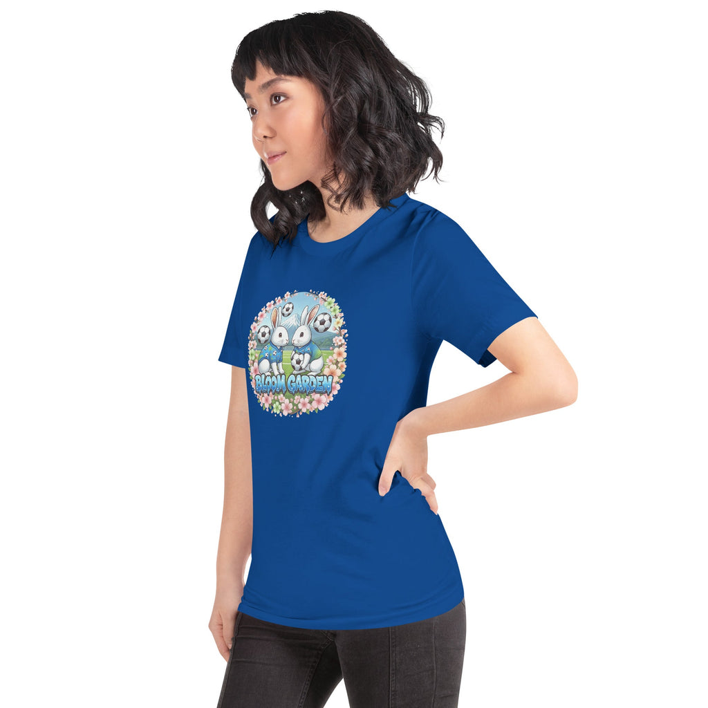 Bloom Garden "Goal & Garden" Japan Rabbit Tee | Japan Soccer Fan | Canada Mexico USA 2026 | Unisex - BLOOM GARDEN