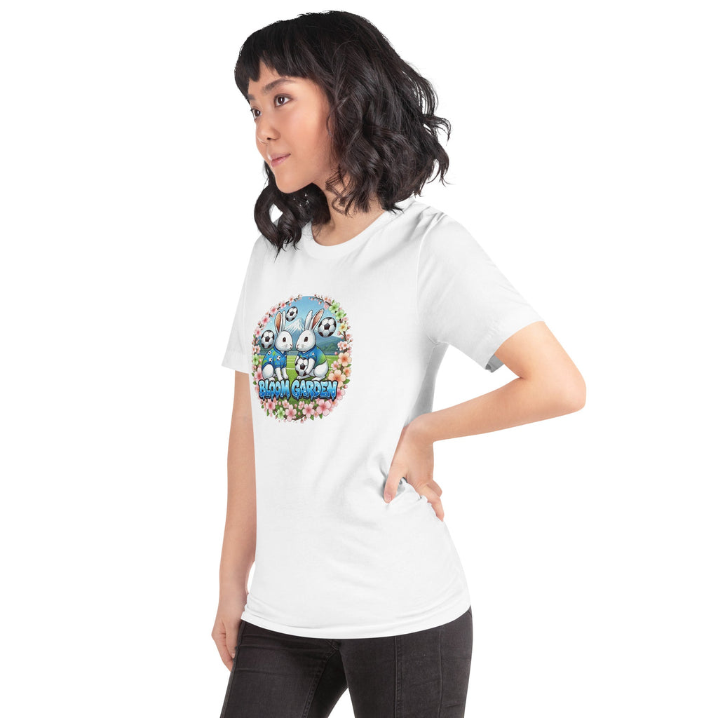 Bloom Garden "Goal & Garden" Japan Rabbit Tee | Japan Soccer Fan | Canada Mexico USA 2026 | Unisex - BLOOM GARDEN