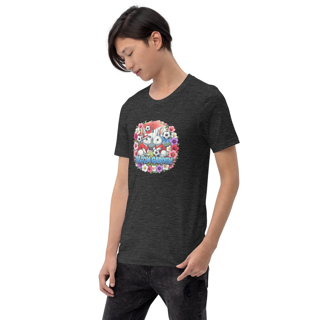 Bloom Garden "Goal & Garden" Korea Rabbit Tee | Korea Soccer Fan | Canada Mexico USA 2026 | Unisex - BLOOM GARDEN