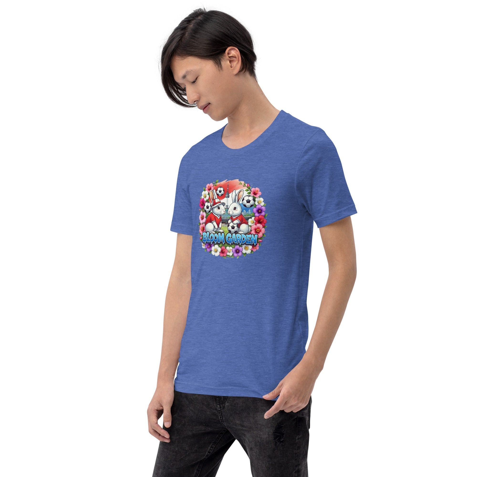 Bloom Garden "Goal & Garden" Korea Rabbit Tee | Korea Soccer Fan | Canada Mexico USA 2026 | Unisex - BLOOM GARDEN