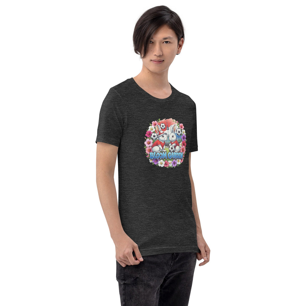 Bloom Garden "Goal & Garden" Korea Rabbit Tee | Korea Soccer Fan | Canada Mexico USA 2026 | Unisex - BLOOM GARDEN