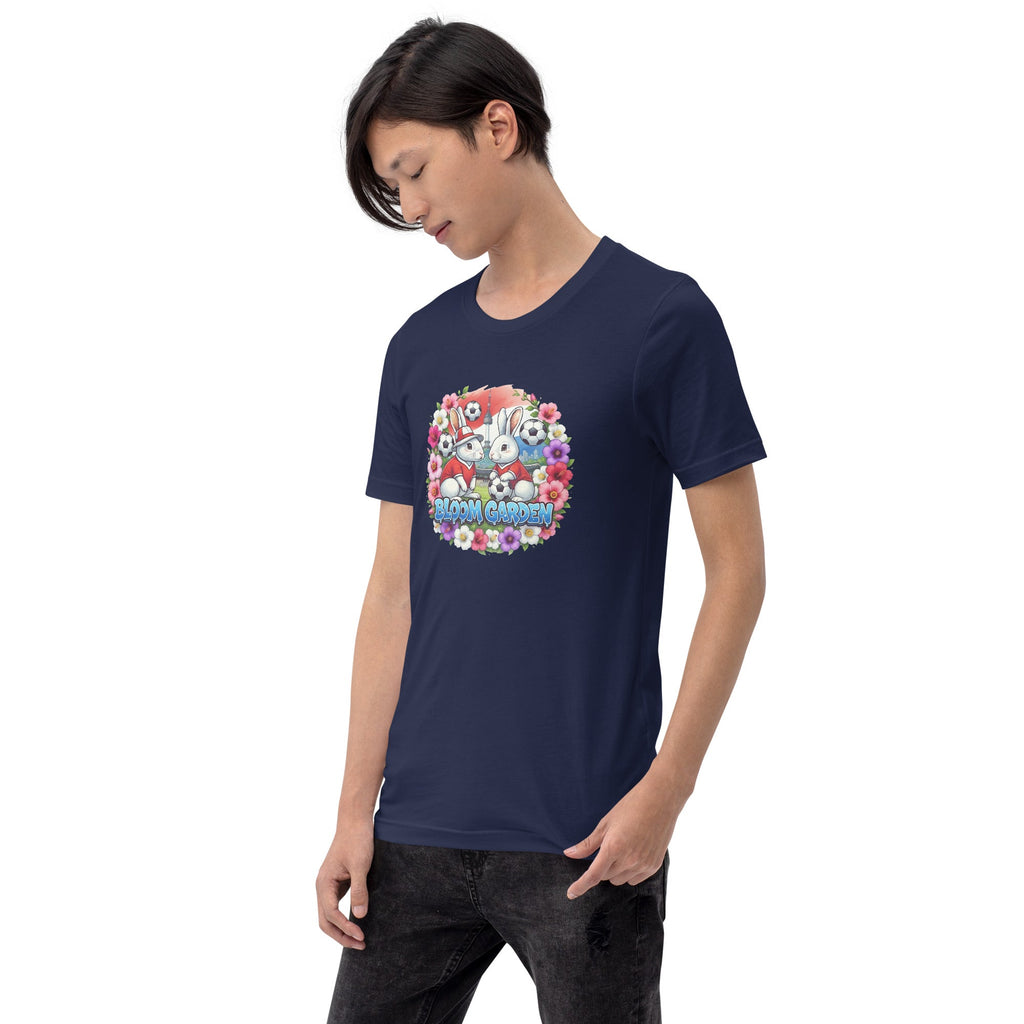Bloom Garden "Goal & Garden" Korea Rabbit Tee | Korea Soccer Fan | Canada Mexico USA 2026 | Unisex - BLOOM GARDEN