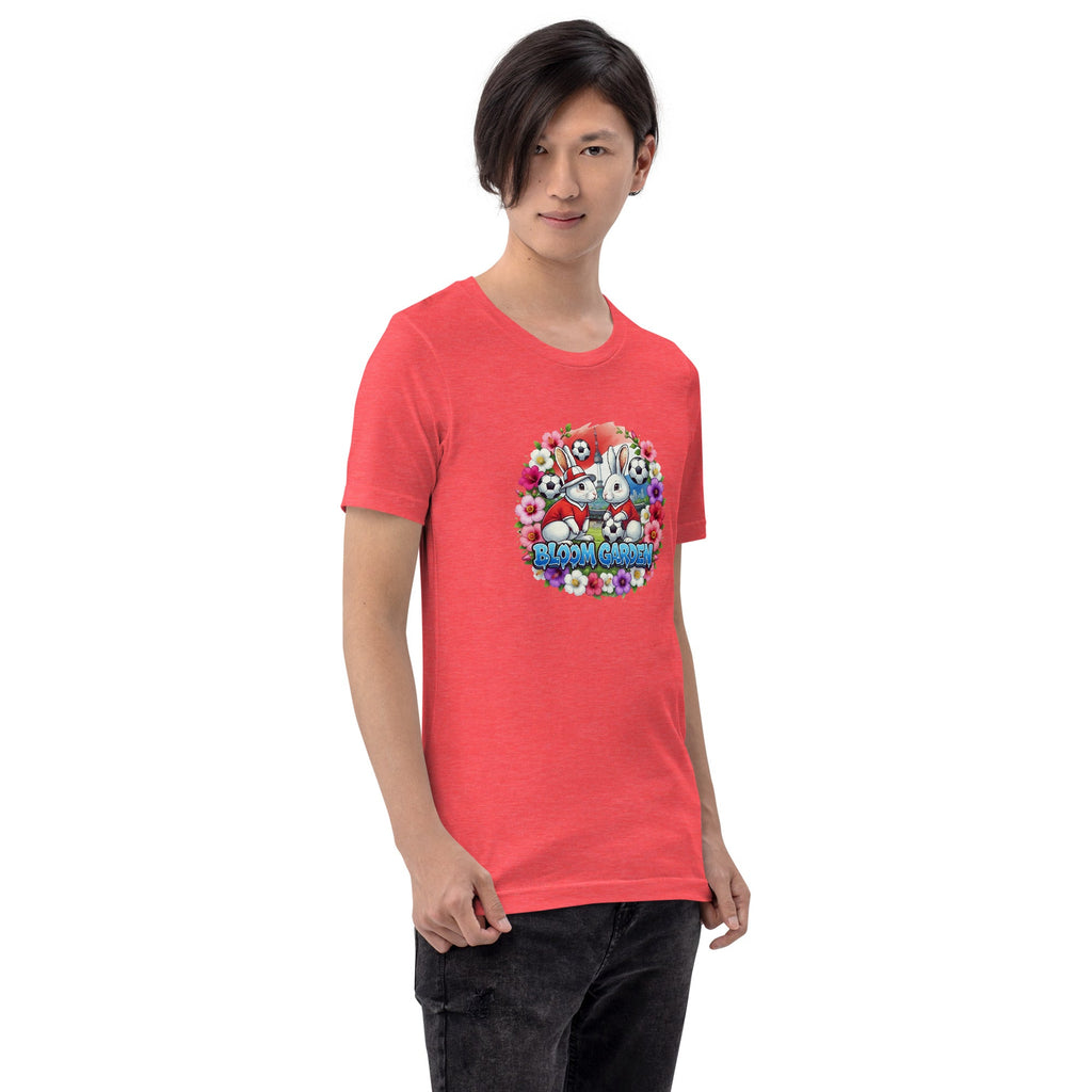 Bloom Garden "Goal & Garden" Korea Rabbit Tee | Korea Soccer Fan | Canada Mexico USA 2026 | Unisex - BLOOM GARDEN