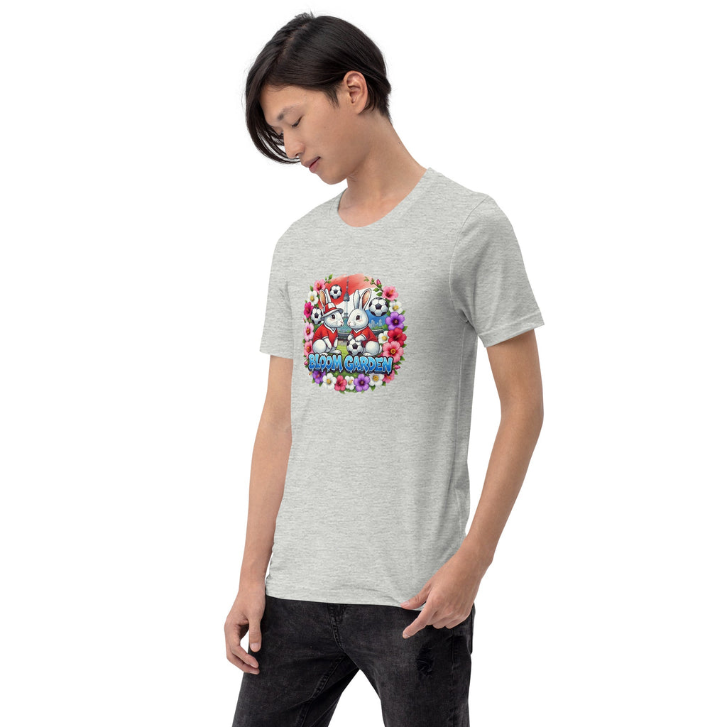 Bloom Garden "Goal & Garden" Korea Rabbit Tee | Korea Soccer Fan | Canada Mexico USA 2026 | Unisex - BLOOM GARDEN