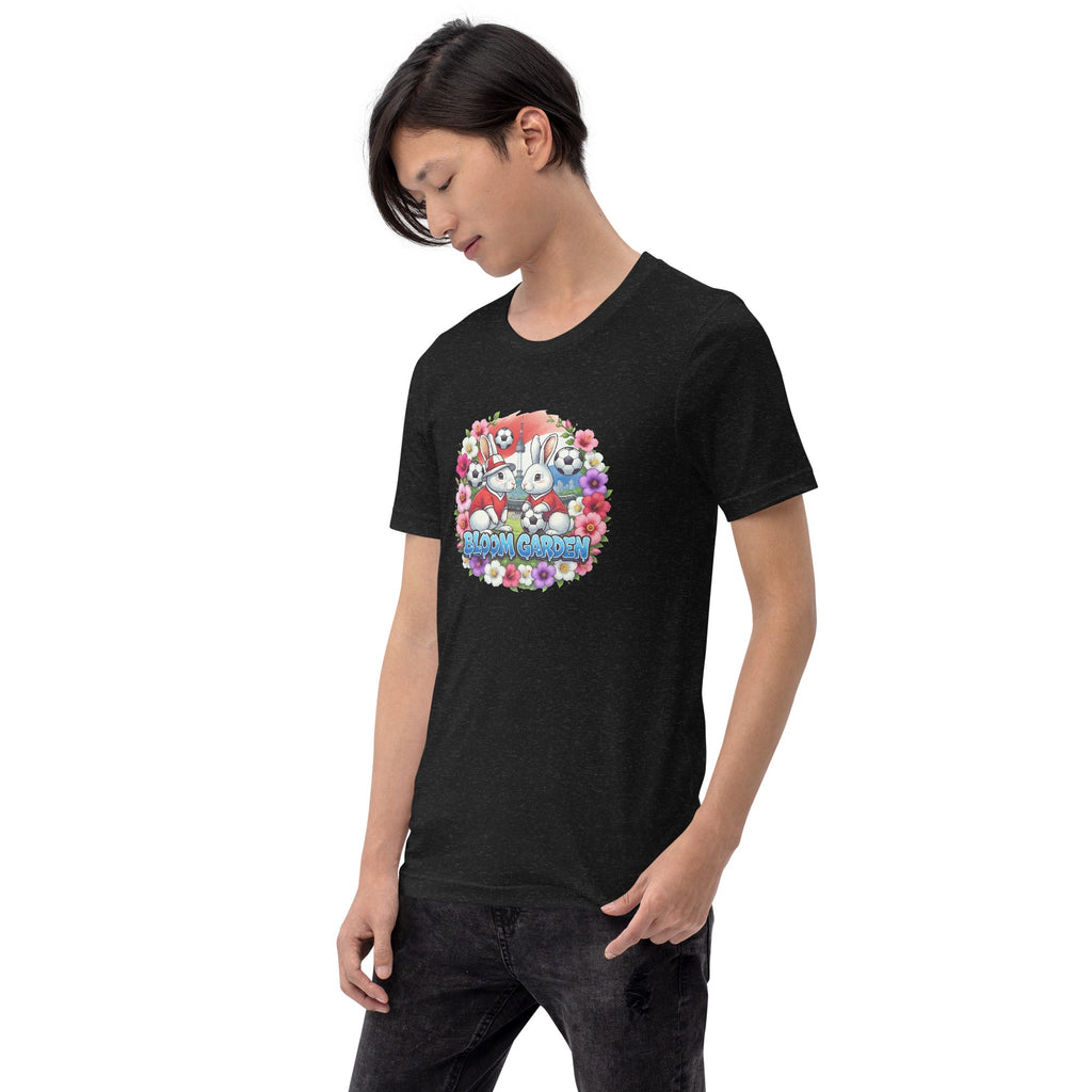 Bloom Garden "Goal & Garden" Korea Rabbit Tee | Korea Soccer Fan | Canada Mexico USA 2026 | Unisex - BLOOM GARDEN