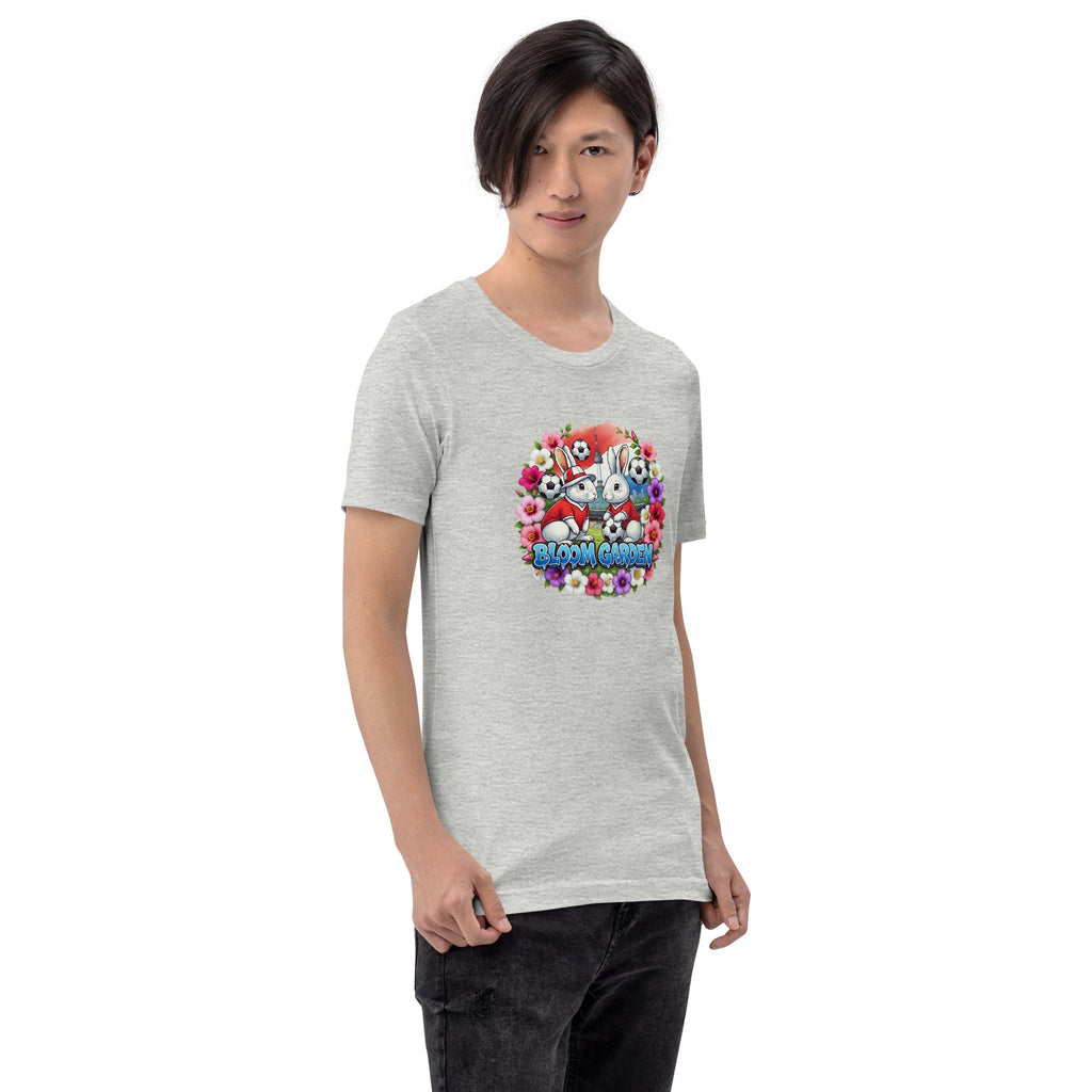Bloom Garden "Goal & Garden" Korea Rabbit Tee | Korea Soccer Fan | Canada Mexico USA 2026 | Unisex - BLOOM GARDEN