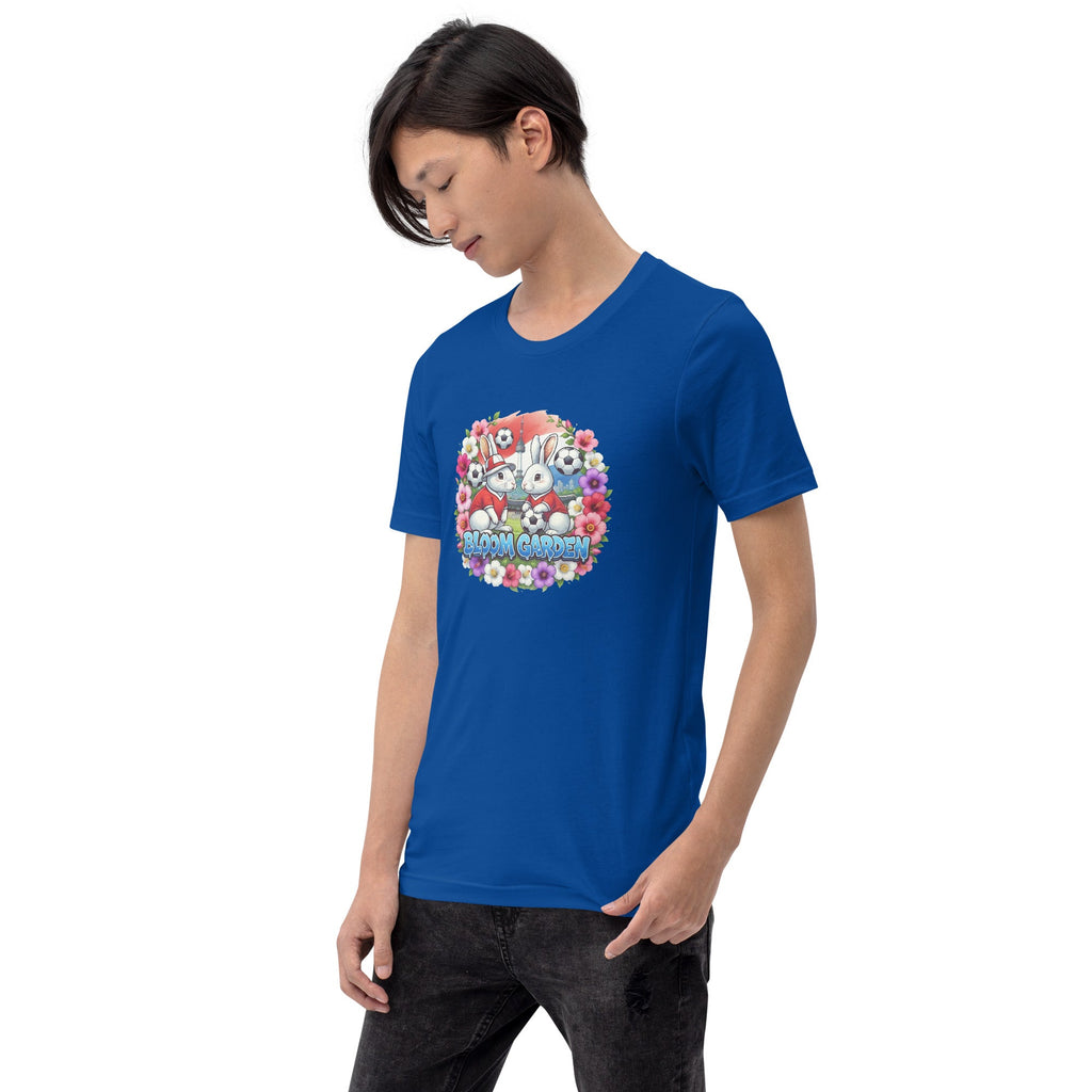 Bloom Garden "Goal & Garden" Korea Rabbit Tee | Korea Soccer Fan | Canada Mexico USA 2026 | Unisex - BLOOM GARDEN