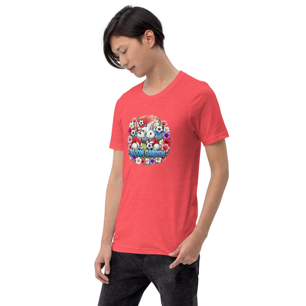 Bloom Garden "Goal & Garden" Korea Rabbit Tee | Korea Soccer Fan | Canada Mexico USA 2026 | Unisex - BLOOM GARDEN