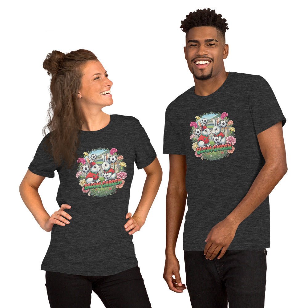 Bloom Garden "Goal & Garden" Morocco Rabbit Tee | Morocco Soccer Fan | Canada Mexico USA 2026 | Unisex - BLOOM GARDEN