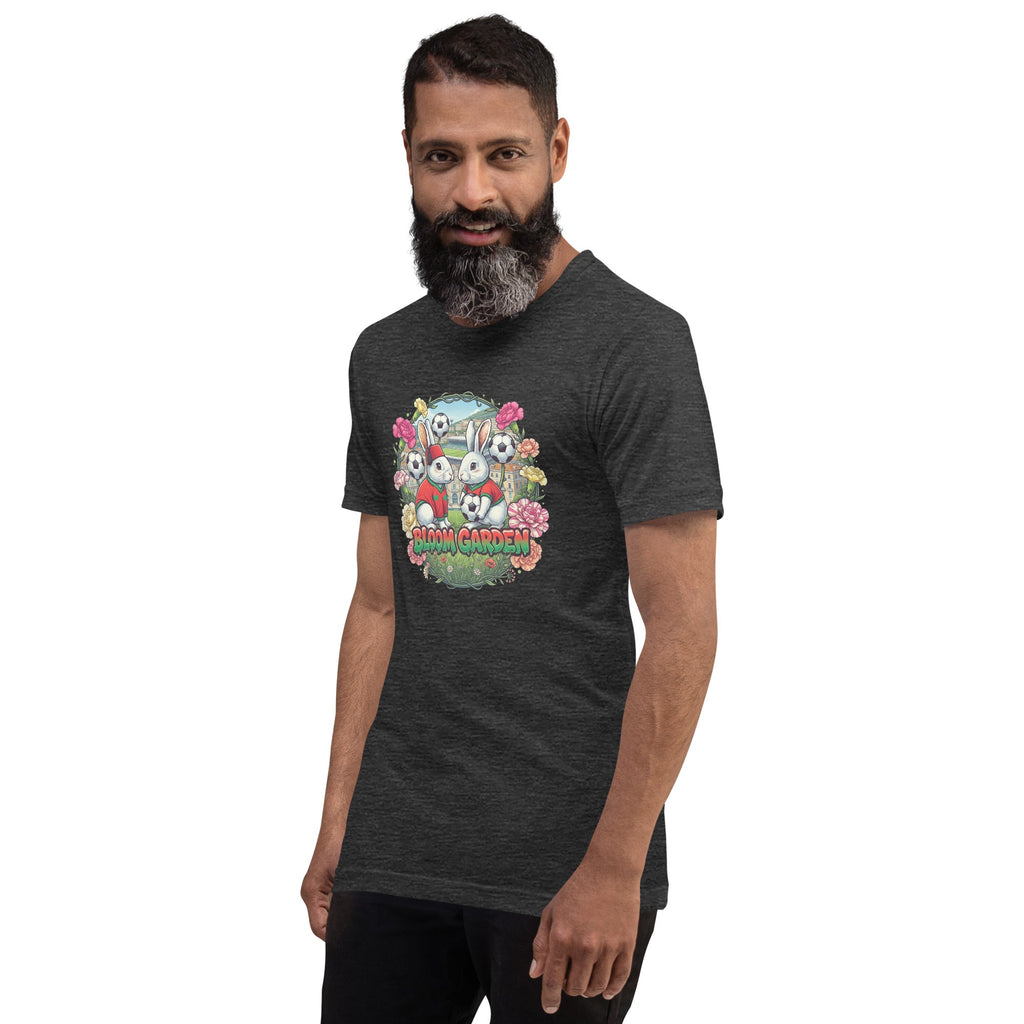 Bloom Garden "Goal & Garden" Morocco Rabbit Tee | Morocco Soccer Fan | Canada Mexico USA 2026 | Unisex - BLOOM GARDEN