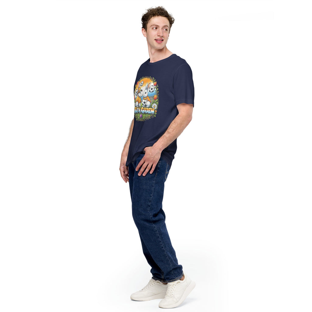 Bloom Garden "Goal & Garden" Netherlands Rabbit Tee | Netherlands Soccer Fan | Canada Mexico USA 2026 | Unisex - BLOOM GARDEN