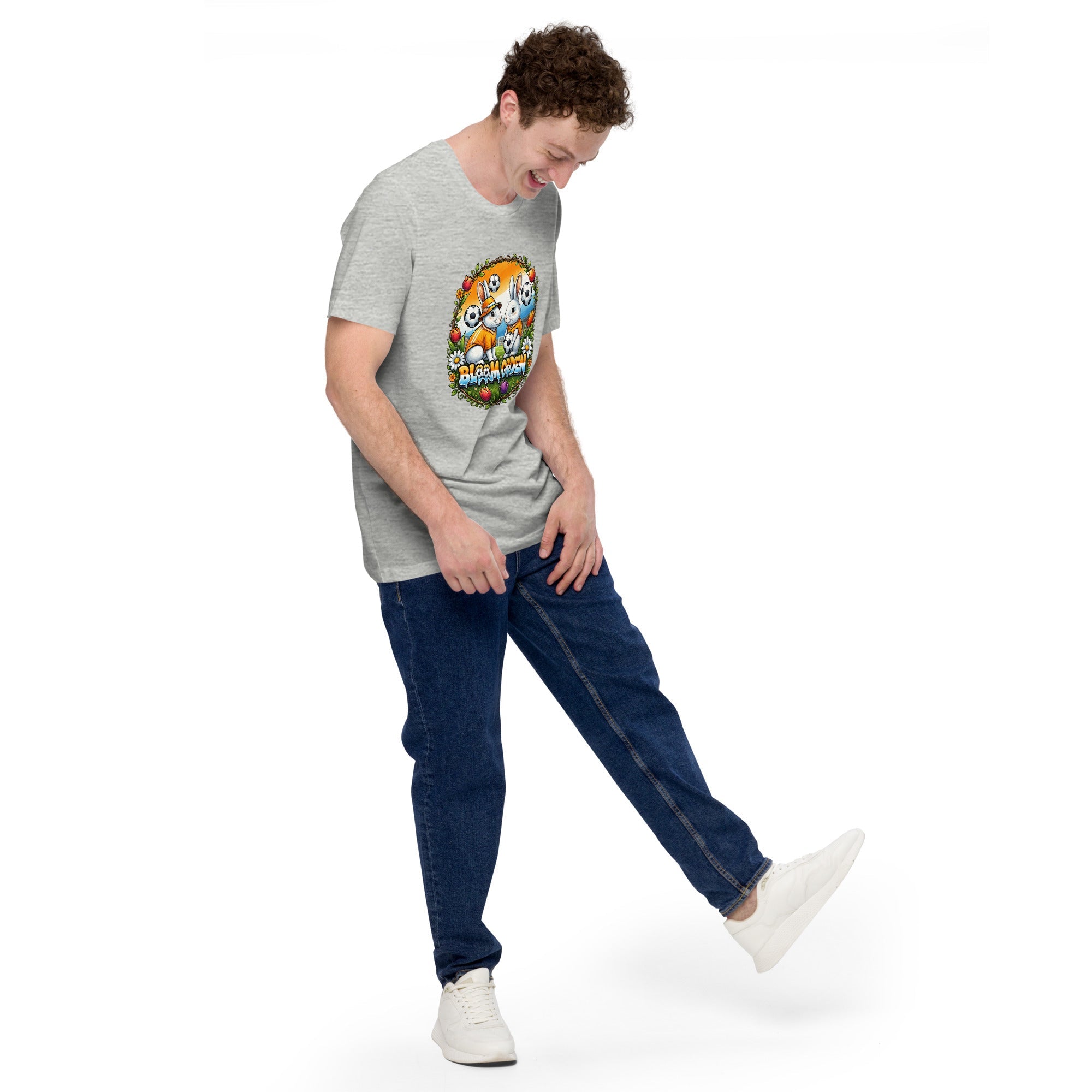 Bloom Garden "Goal & Garden" Netherlands Rabbit Tee | Netherlands Soccer Fan | Canada Mexico USA 2026 | Unisex - BLOOM GARDEN