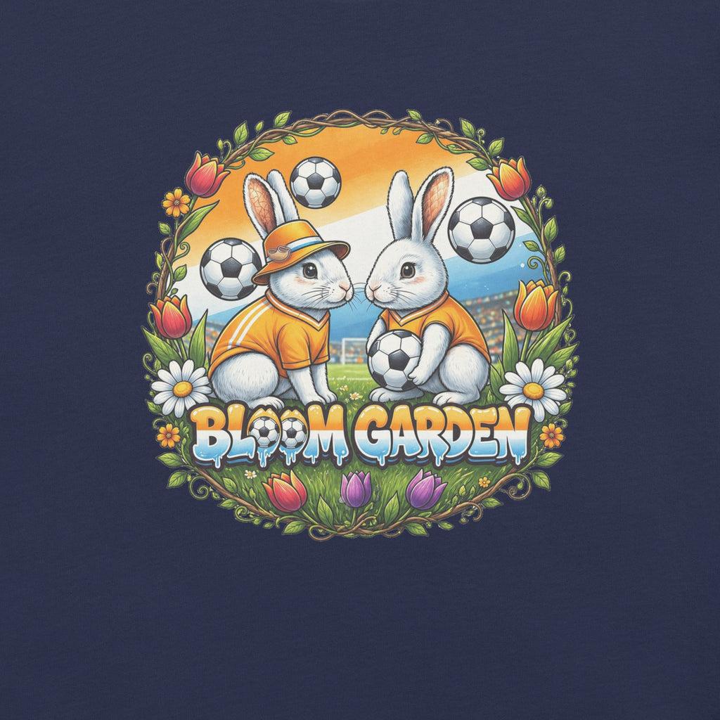 Bloom Garden "Goal & Garden" Netherlands Rabbit Tee | Netherlands Soccer Fan | Canada Mexico USA 2026 | Unisex - BLOOM GARDEN