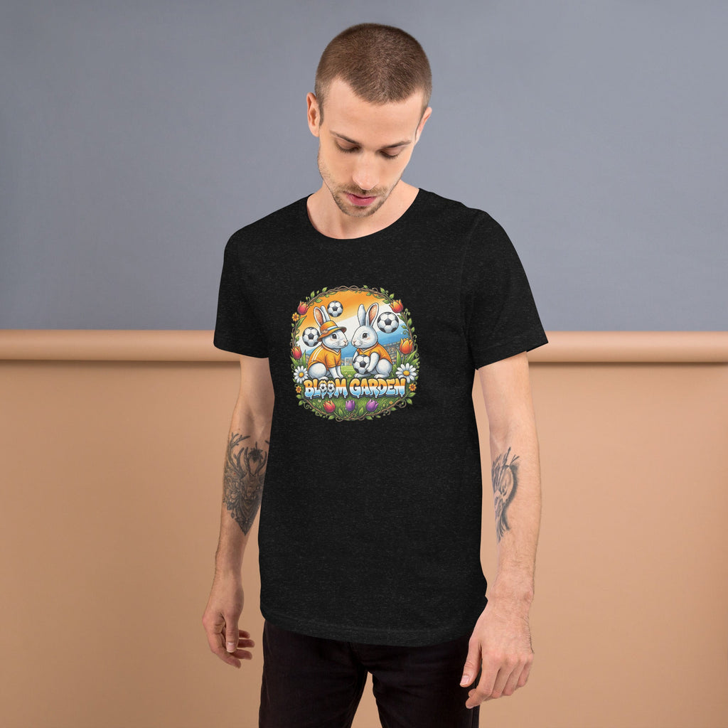 Bloom Garden "Goal & Garden" Netherlands Rabbit Tee | Netherlands Soccer Fan | Canada Mexico USA 2026 | Unisex - BLOOM GARDEN