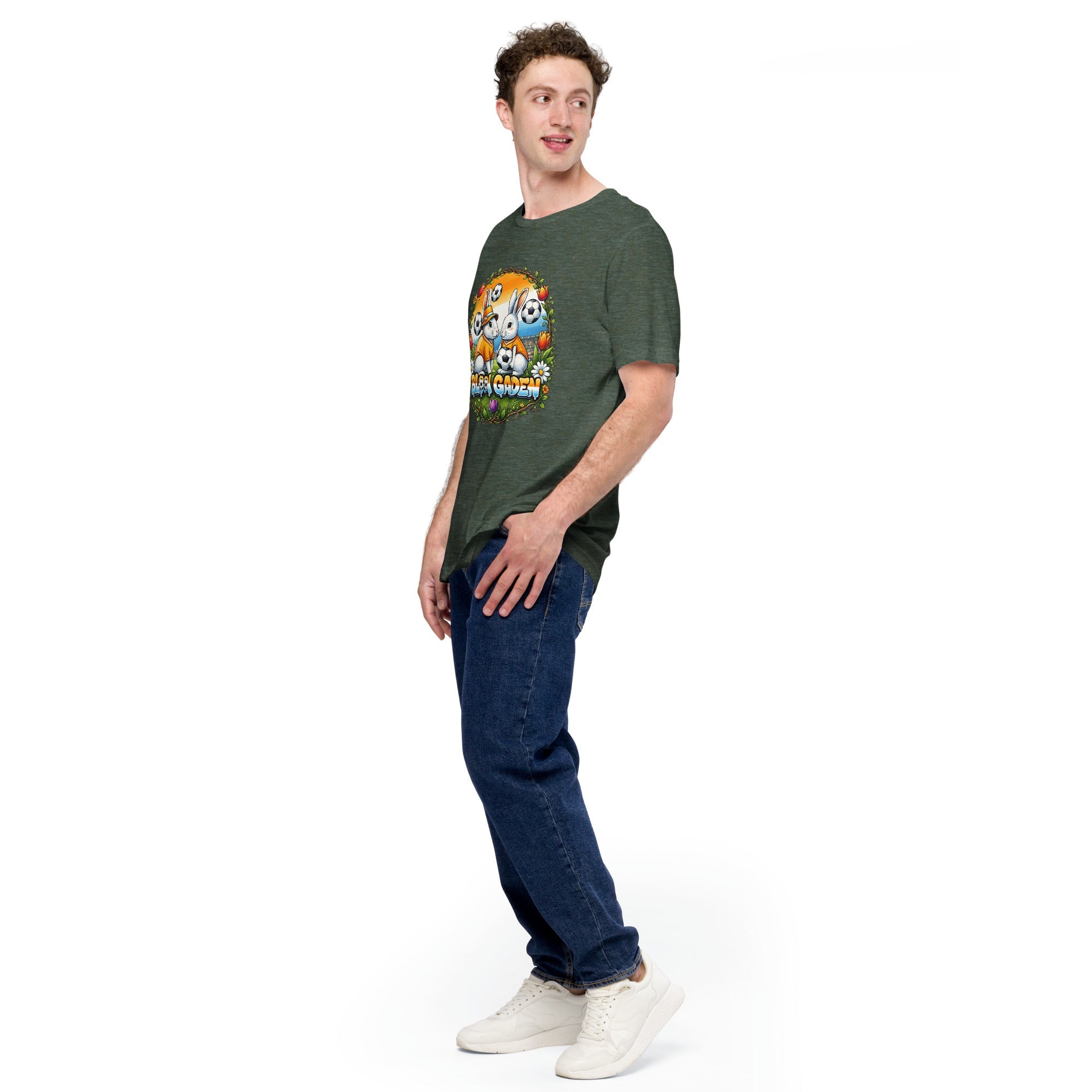 Bloom Garden "Goal & Garden" Netherlands Rabbit Tee | Netherlands Soccer Fan | Canada Mexico USA 2026 | Unisex - BLOOM GARDEN