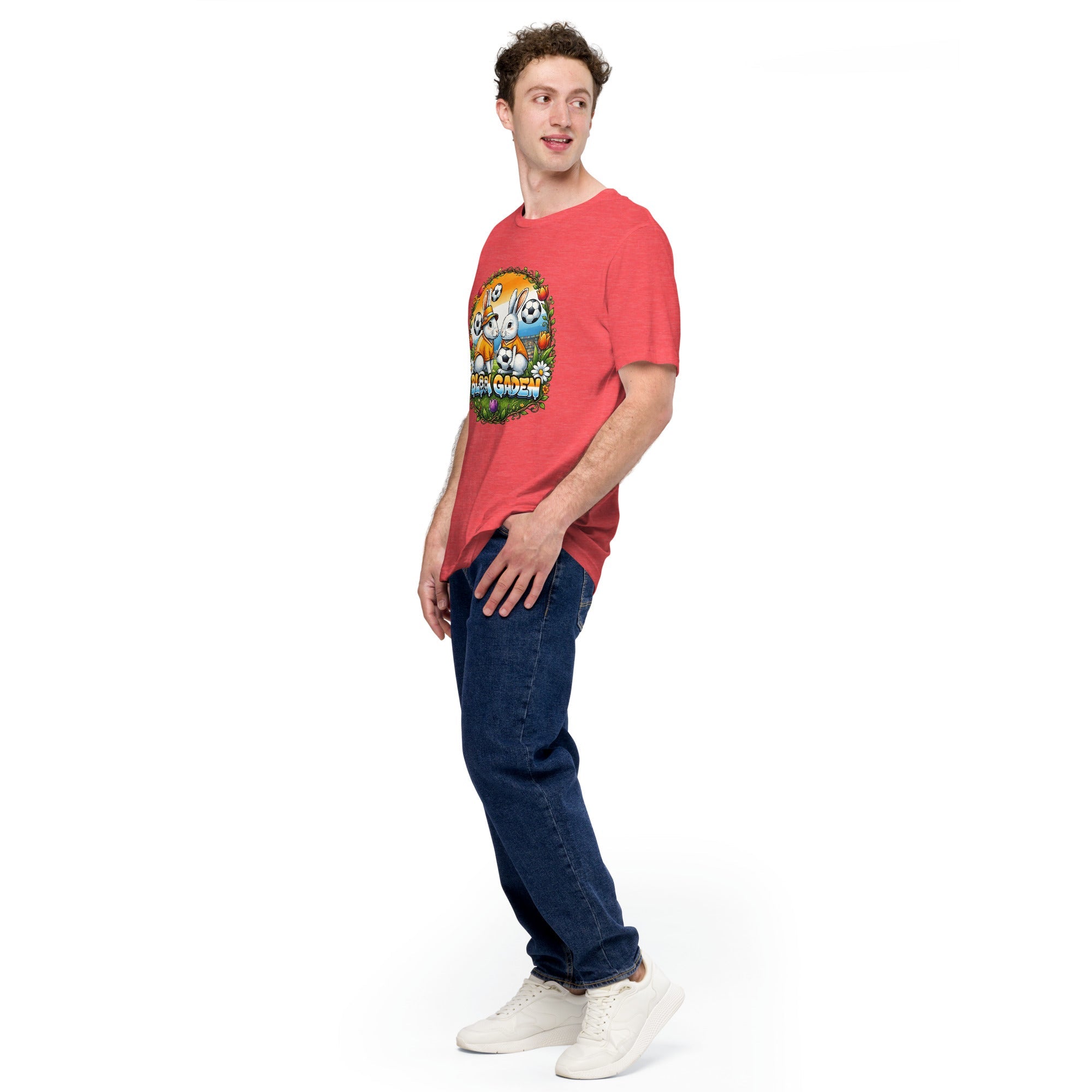 Bloom Garden "Goal & Garden" Netherlands Rabbit Tee | Netherlands Soccer Fan | Canada Mexico USA 2026 | Unisex - BLOOM GARDEN