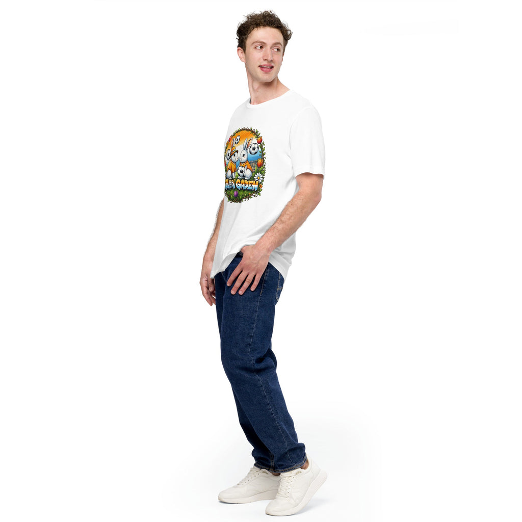 Bloom Garden "Goal & Garden" Netherlands Rabbit Tee | Netherlands Soccer Fan | Canada Mexico USA 2026 | Unisex - BLOOM GARDEN
