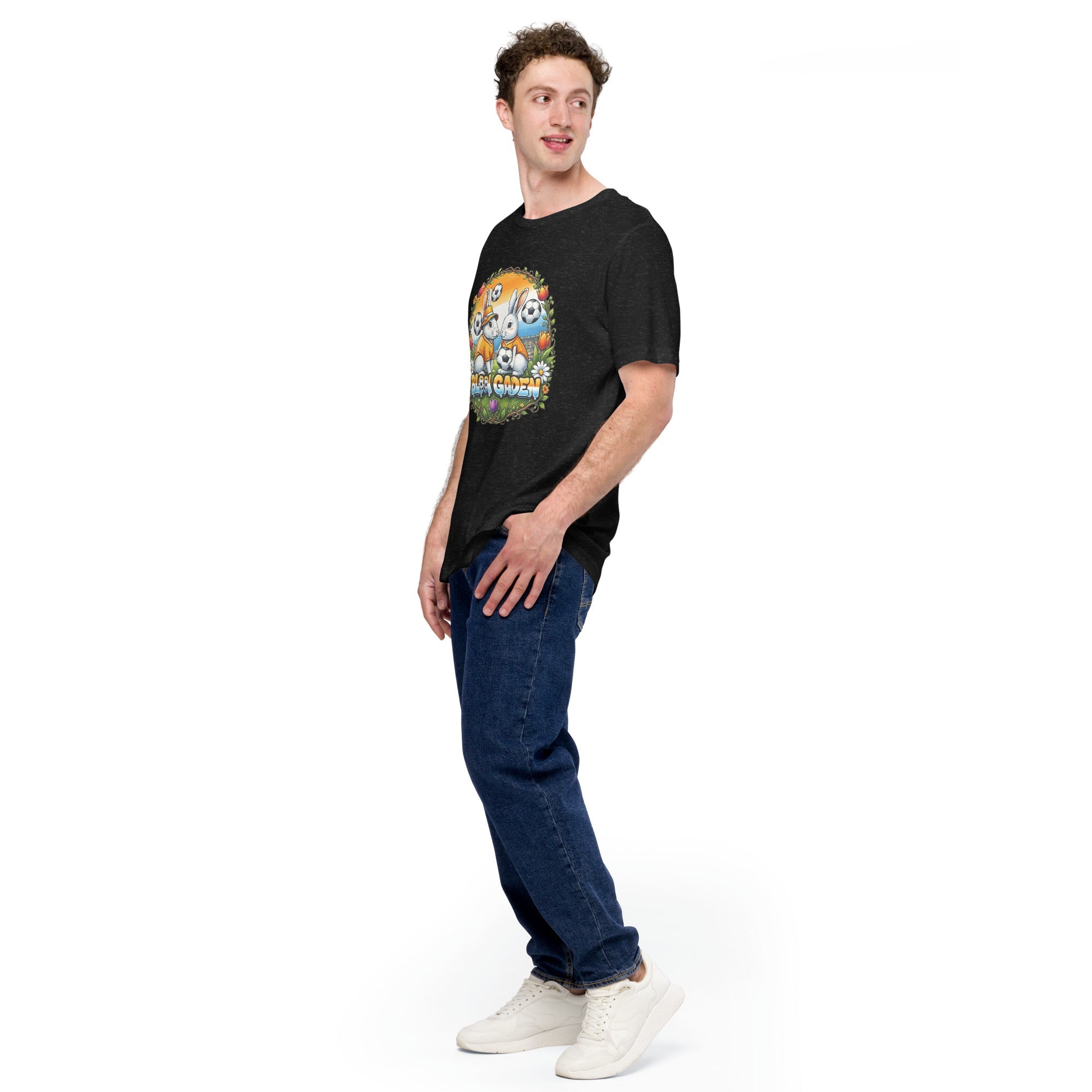 Bloom Garden "Goal & Garden" Netherlands Rabbit Tee | Netherlands Soccer Fan | Canada Mexico USA 2026 | Unisex - BLOOM GARDEN