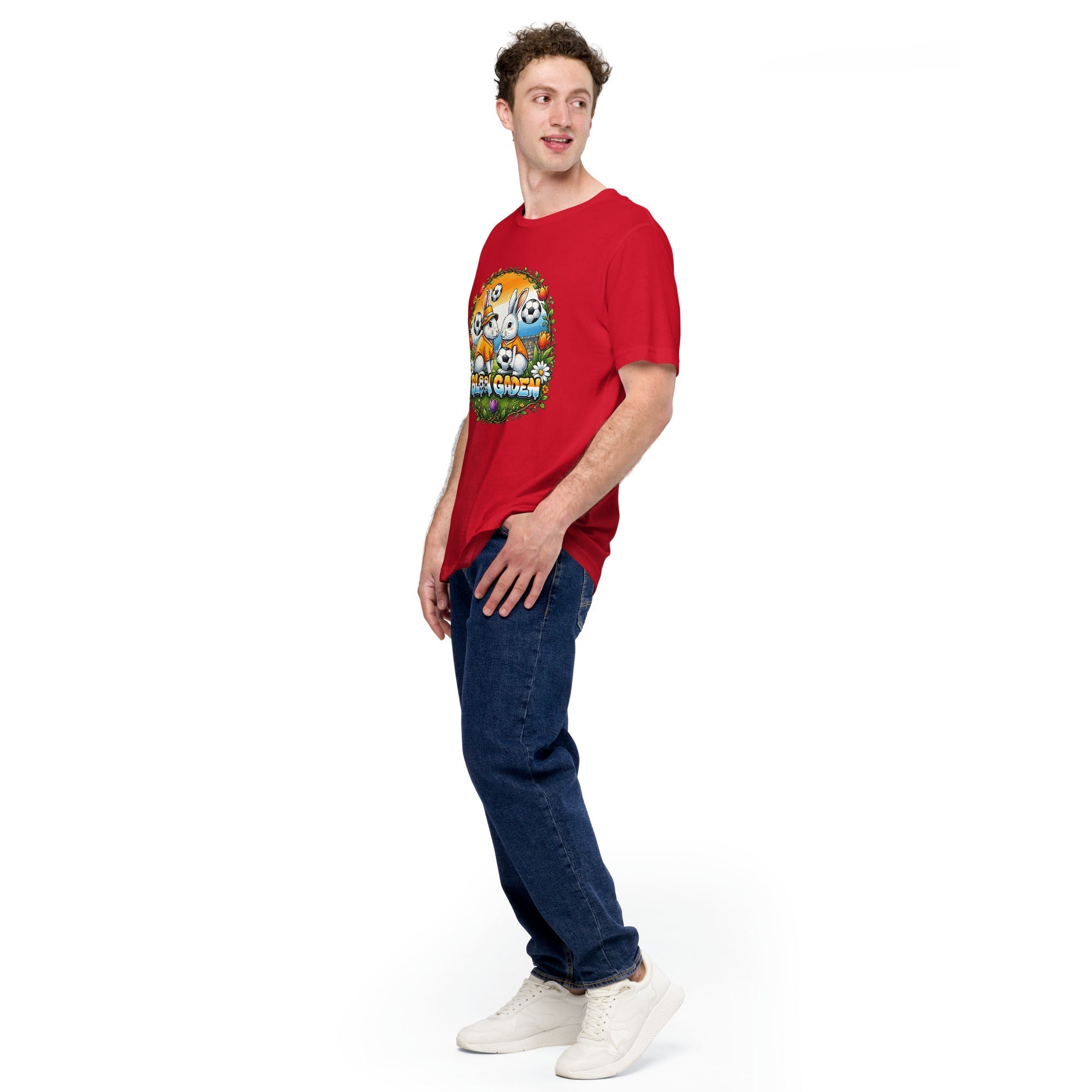 Bloom Garden "Goal & Garden" Netherlands Rabbit Tee | Netherlands Soccer Fan | Canada Mexico USA 2026 | Unisex - BLOOM GARDEN