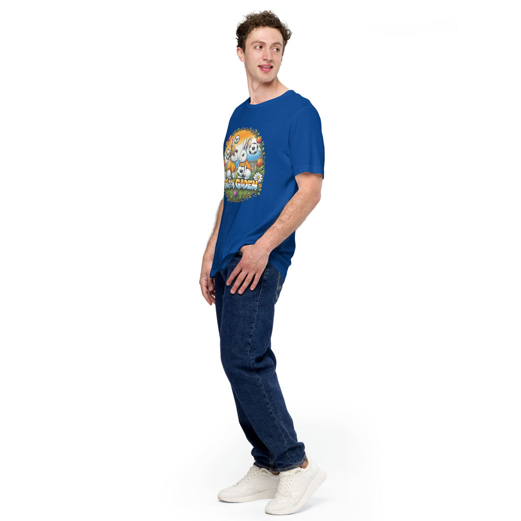 Bloom Garden "Goal & Garden" Netherlands Rabbit Tee | Netherlands Soccer Fan | Canada Mexico USA 2026 | Unisex - BLOOM GARDEN