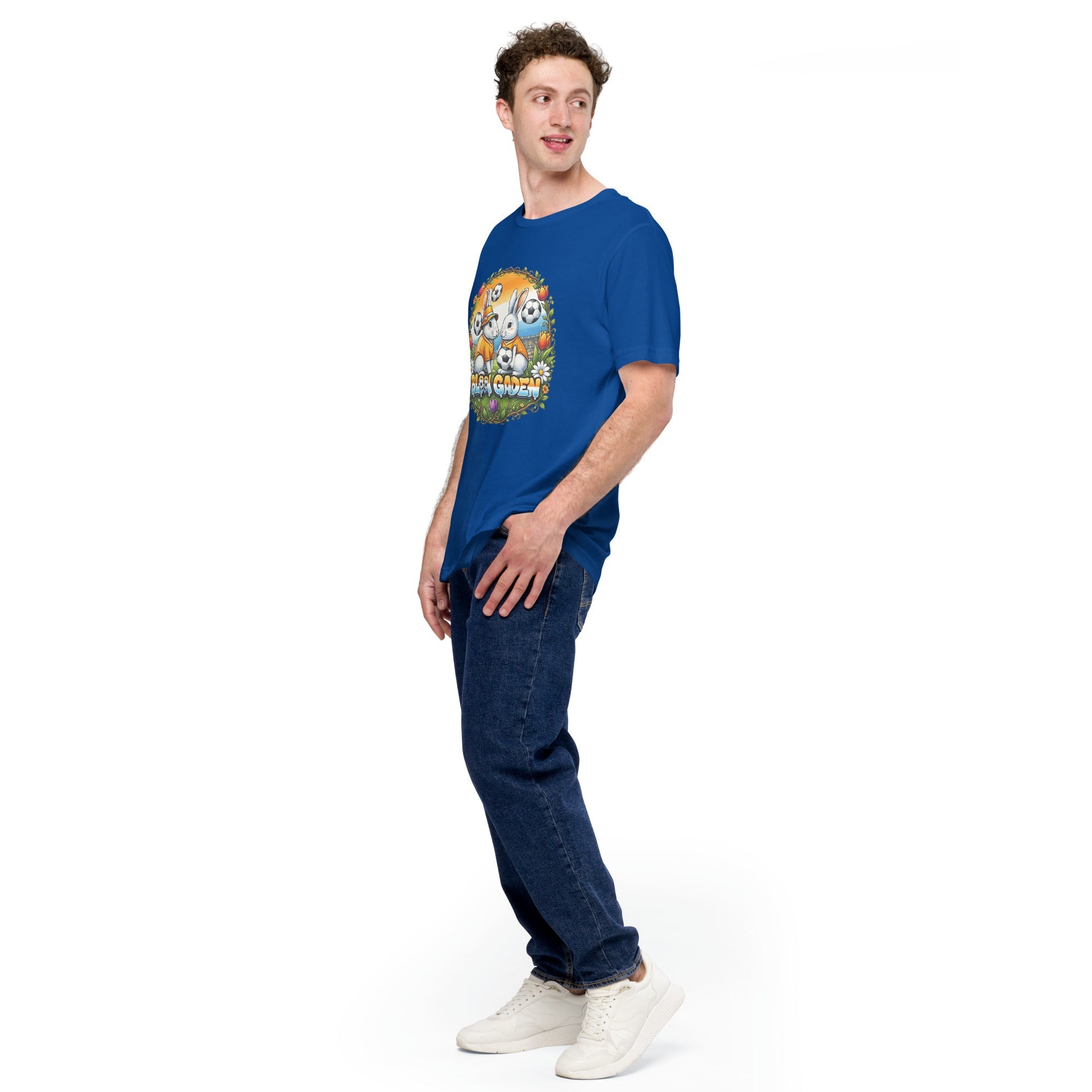 Bloom Garden "Goal & Garden" Netherlands Rabbit Tee | Netherlands Soccer Fan | Canada Mexico USA 2026 | Unisex - BLOOM GARDEN
