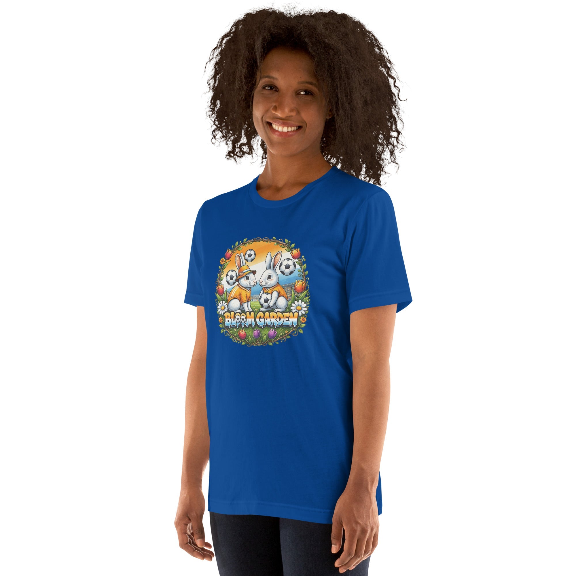 Bloom Garden "Goal & Garden" Netherlands Rabbit Tee | Netherlands Soccer Fan | Canada Mexico USA 2026 | Unisex - BLOOM GARDEN