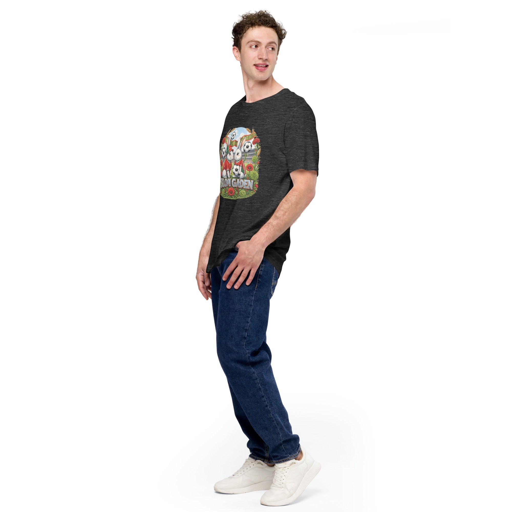 Bloom Garden "Goal & Garden" Portugal Rabbit Tee | Portugal Soccer Fan | Canada Mexico USA 2026 | Unisex - BLOOM GARDEN
