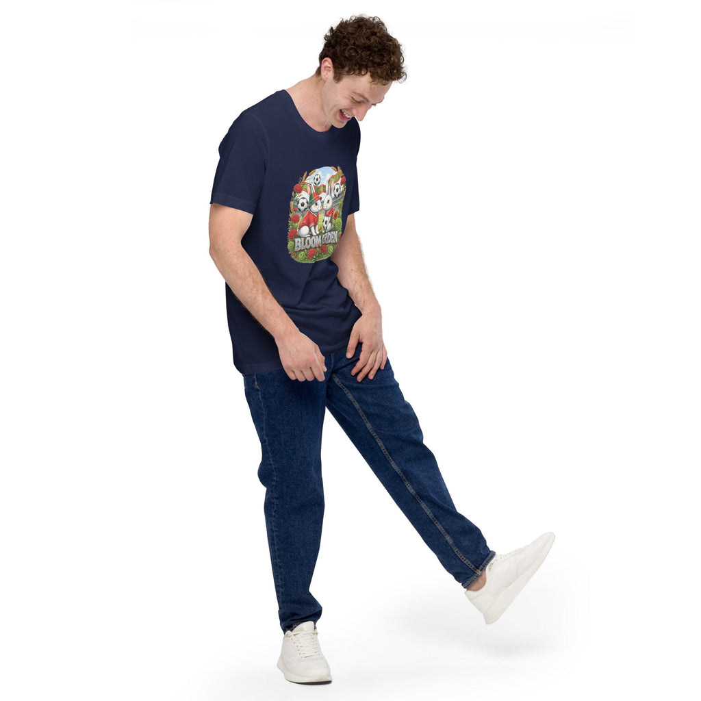 Bloom Garden "Goal & Garden" Portugal Rabbit Tee | Portugal Soccer Fan | Canada Mexico USA 2026 | Unisex - BLOOM GARDEN