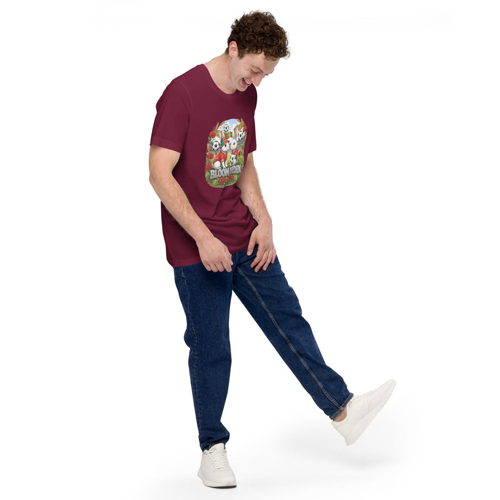 Bloom Garden "Goal & Garden" Portugal Rabbit Tee | Portugal Soccer Fan | Canada Mexico USA 2026 | Unisex - BLOOM GARDEN