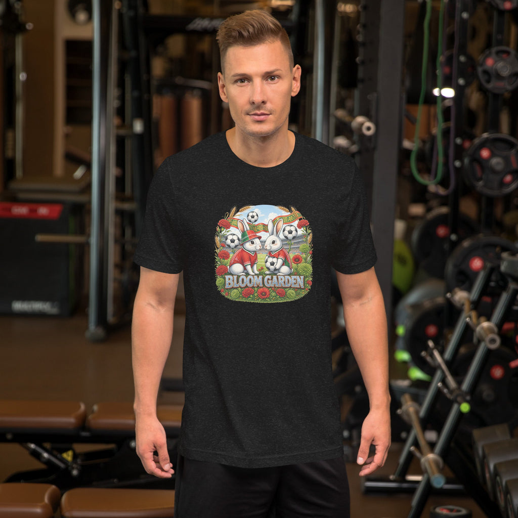 Bloom Garden "Goal & Garden" Portugal Rabbit Tee | Portugal Soccer Fan | Canada Mexico USA 2026 | Unisex - BLOOM GARDEN
