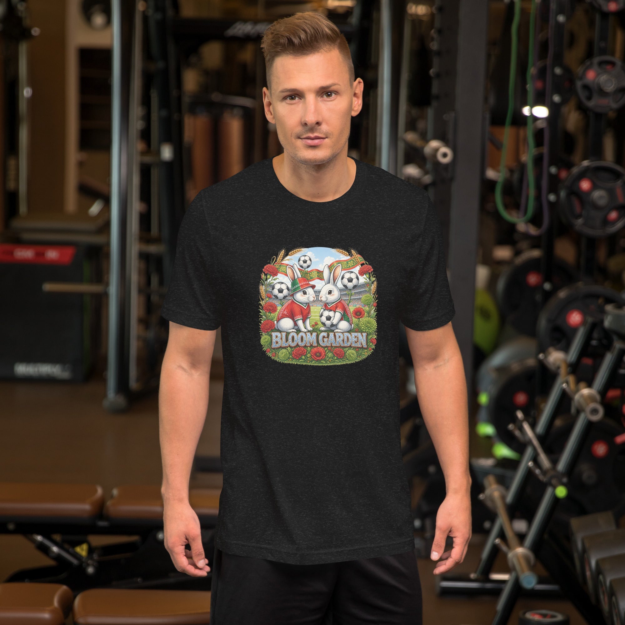 Bloom Garden "Goal & Garden" Portugal Rabbit Tee | Portugal Soccer Fan | Canada Mexico USA 2026 | Unisex - BLOOM GARDEN