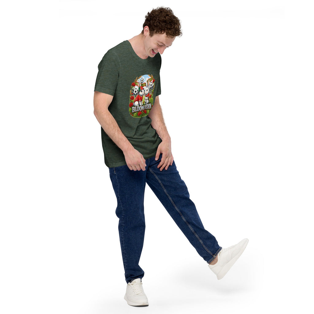 Bloom Garden "Goal & Garden" Portugal Rabbit Tee | Portugal Soccer Fan | Canada Mexico USA 2026 | Unisex - BLOOM GARDEN