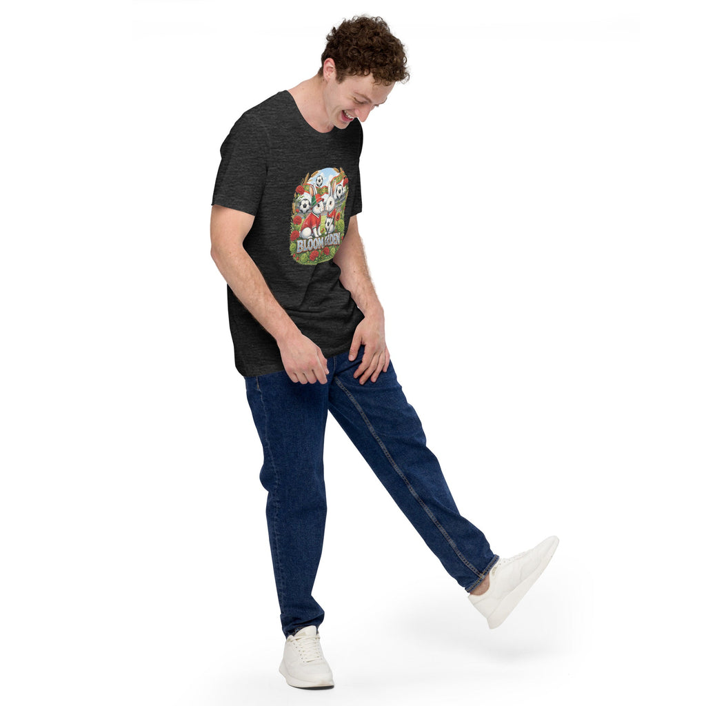 Bloom Garden "Goal & Garden" Portugal Rabbit Tee | Portugal Soccer Fan | Canada Mexico USA 2026 | Unisex - BLOOM GARDEN