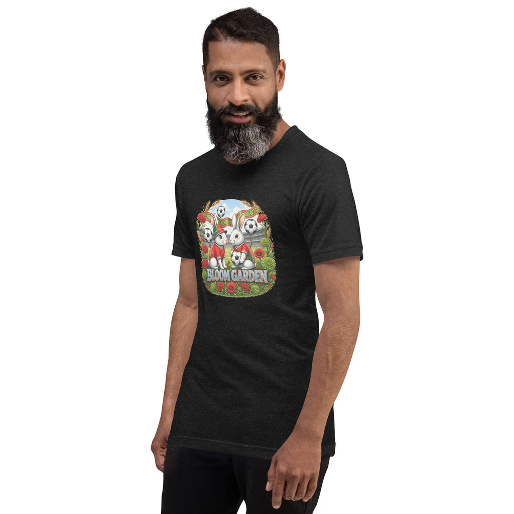 Bloom Garden "Goal & Garden" Portugal Rabbit Tee | Portugal Soccer Fan | Canada Mexico USA 2026 | Unisex - BLOOM GARDEN