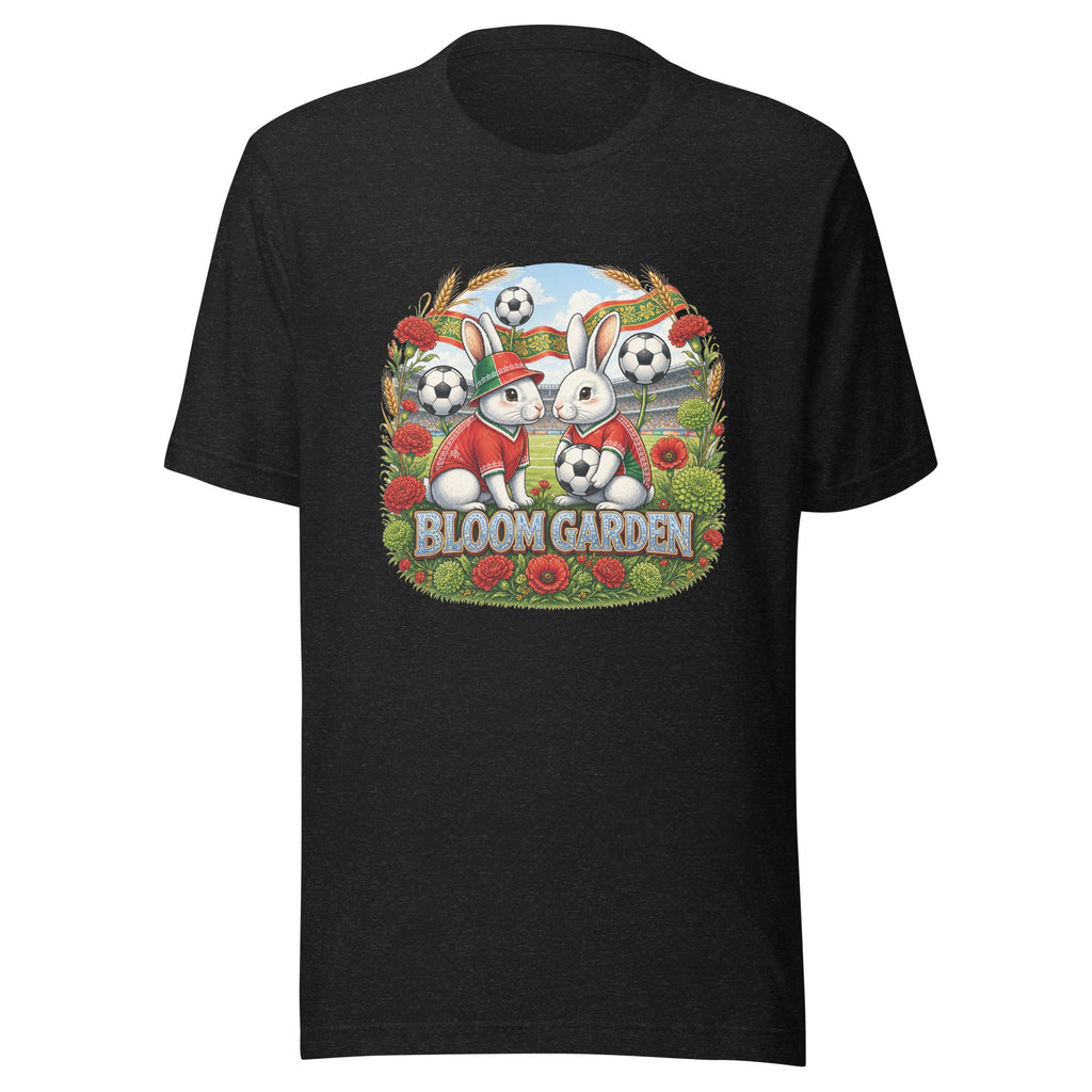Bloom Garden "Goal & Garden" Portugal Rabbit Tee | Portugal Soccer Fan | Canada Mexico USA 2026 | Unisex - BLOOM GARDEN