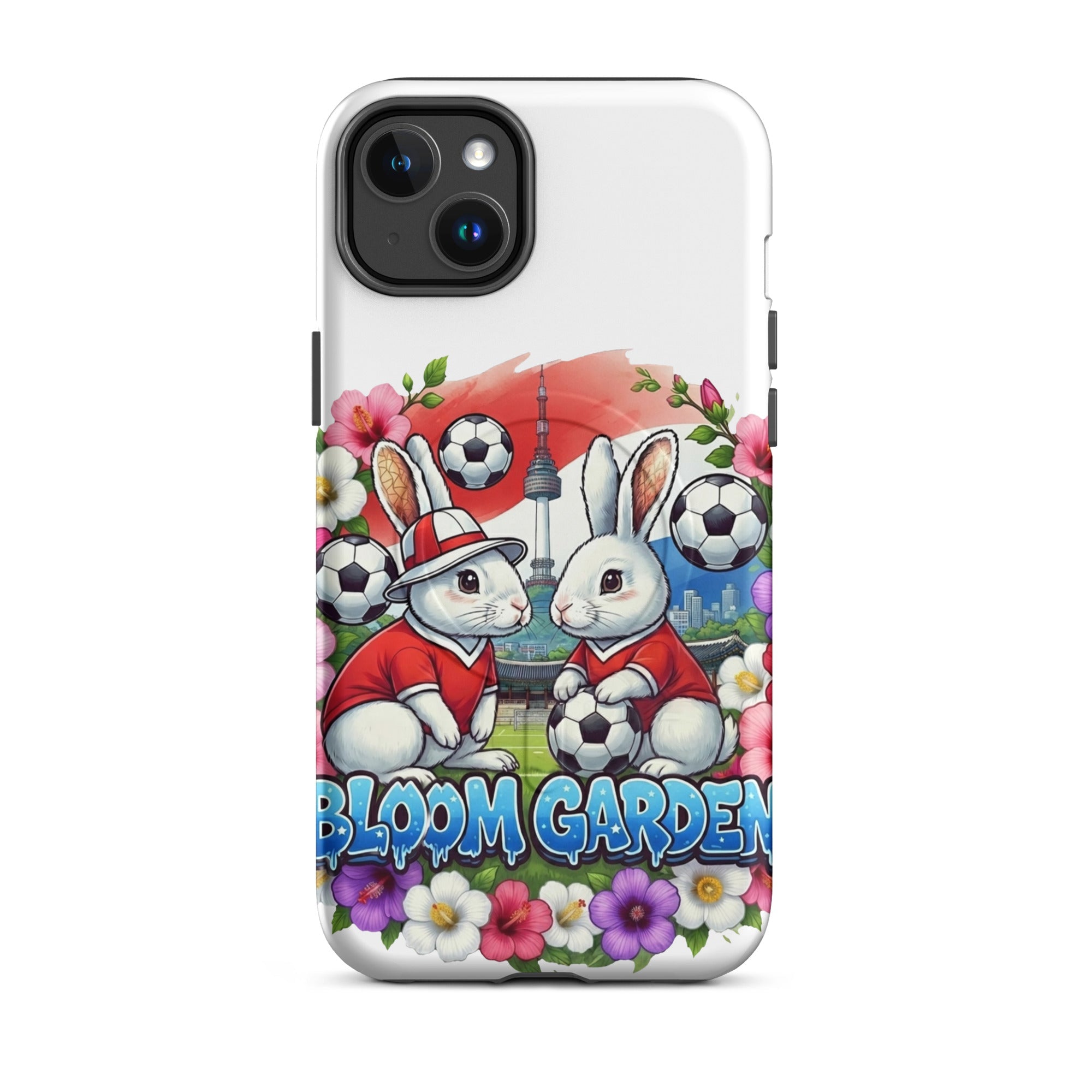 Bloom Garden Korean Rabbit Clear Case for iPhone - BLOOM GARDEN