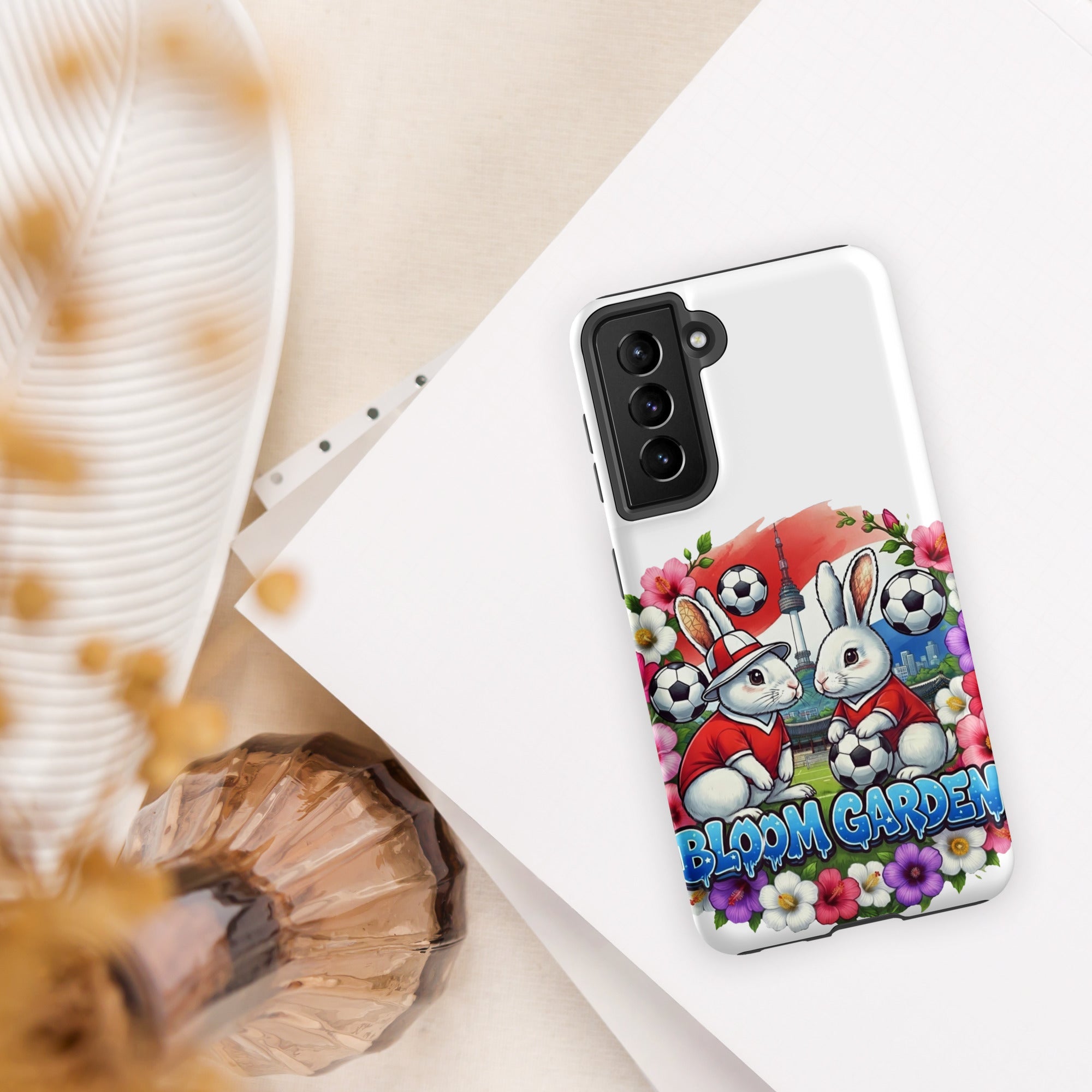 Bloom Garden Korean Rabbit Tough Case for Samsung - BLOOM GARDEN