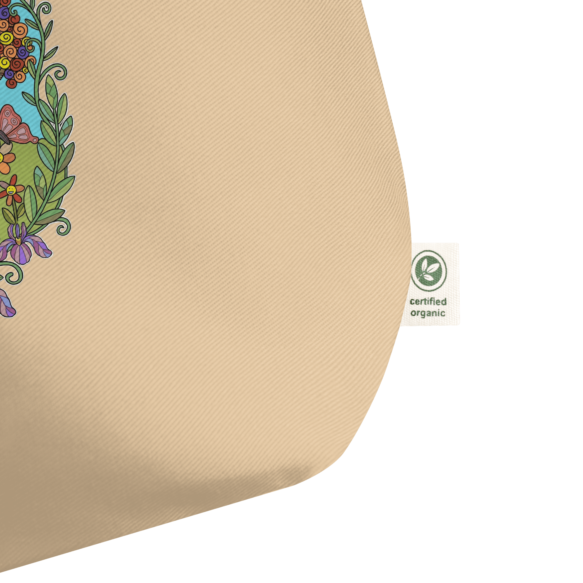 Bloom Garden Large Organic Tote Bag - BLOOM GARDEN