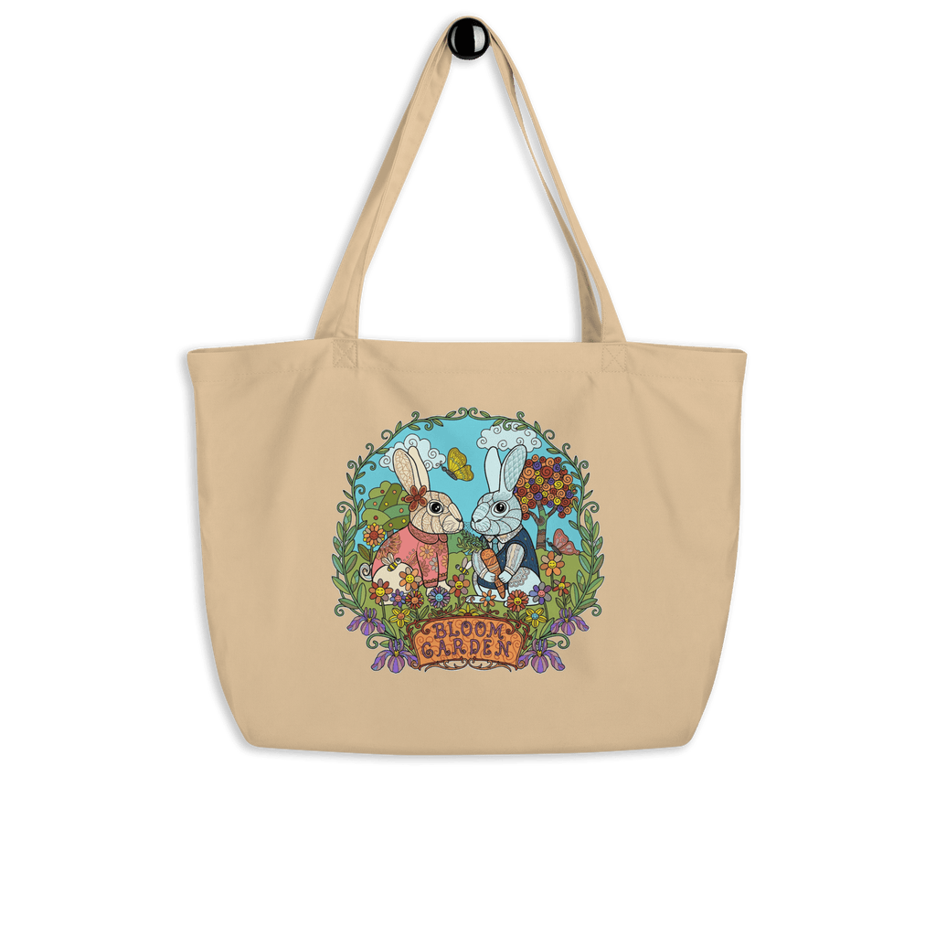 Bloom Garden Large Organic Tote Bag - BLOOM GARDEN