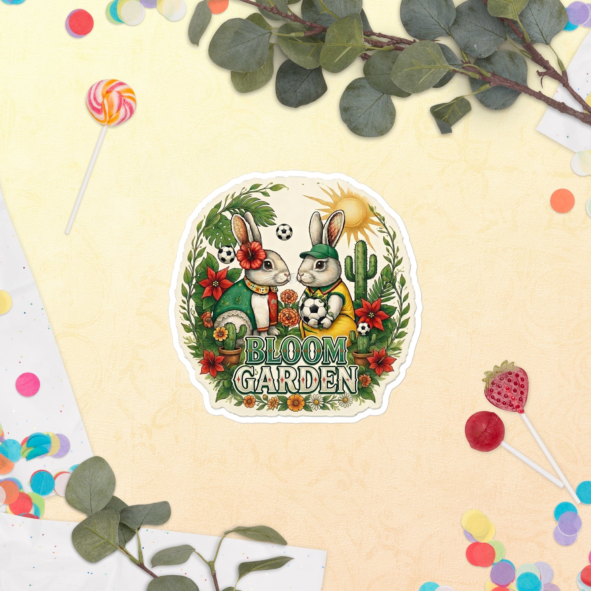 Bloom Garden Mexican Rabbit Sticker - BLOOM GARDEN