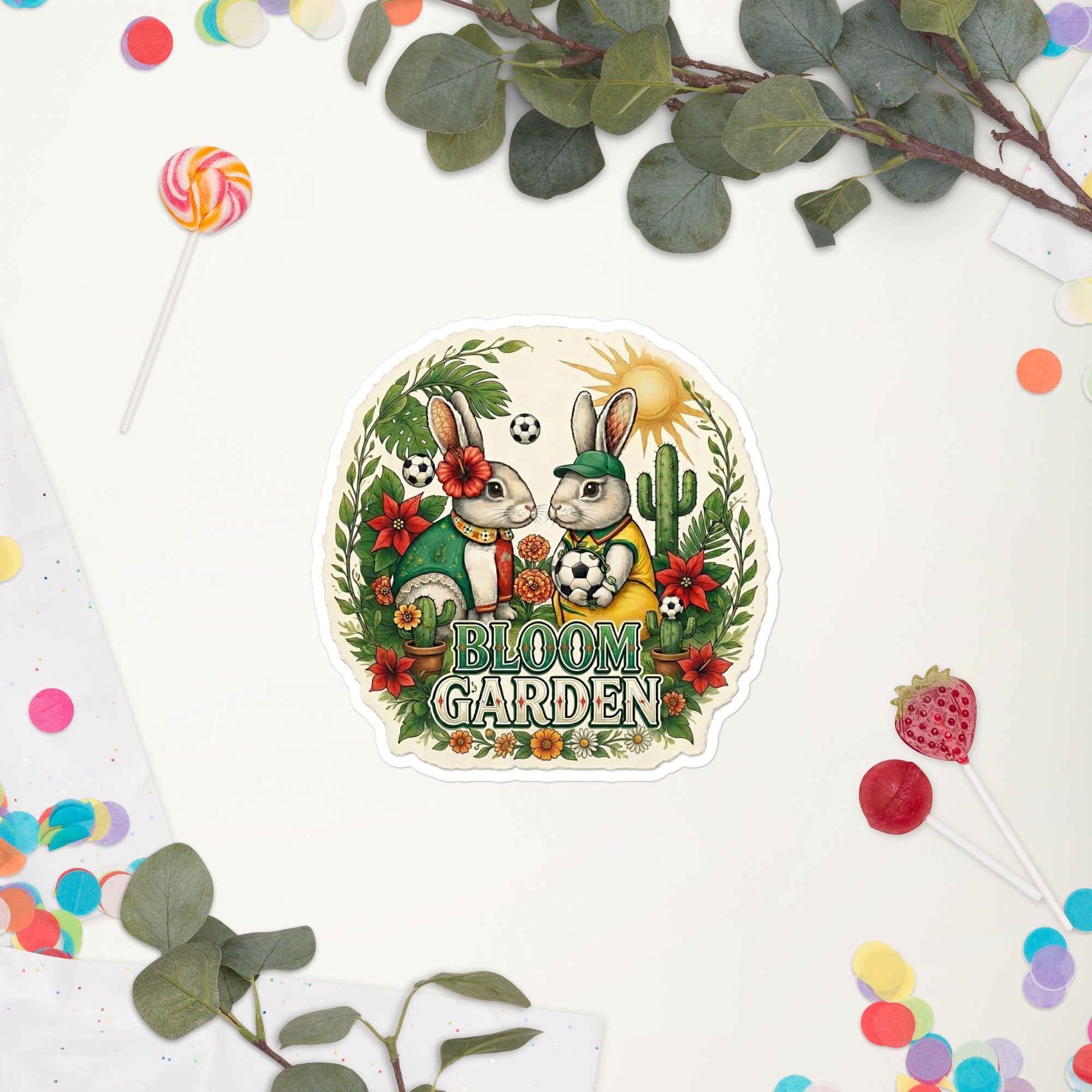 Bloom Garden Mexican Rabbit Sticker - BLOOM GARDEN