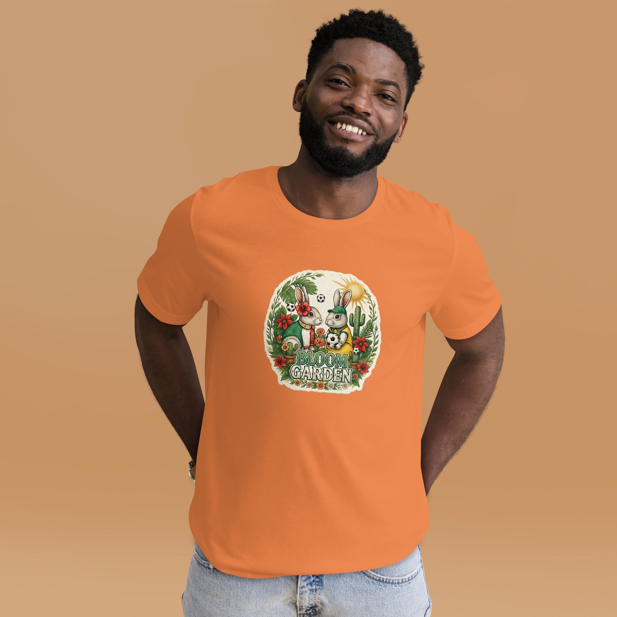Bloom Garden Mexican Rabbit T-Shirt | Mexico Soccer Fan | Canada Mexico USA 2026 | Unisex - BLOOM GARDEN