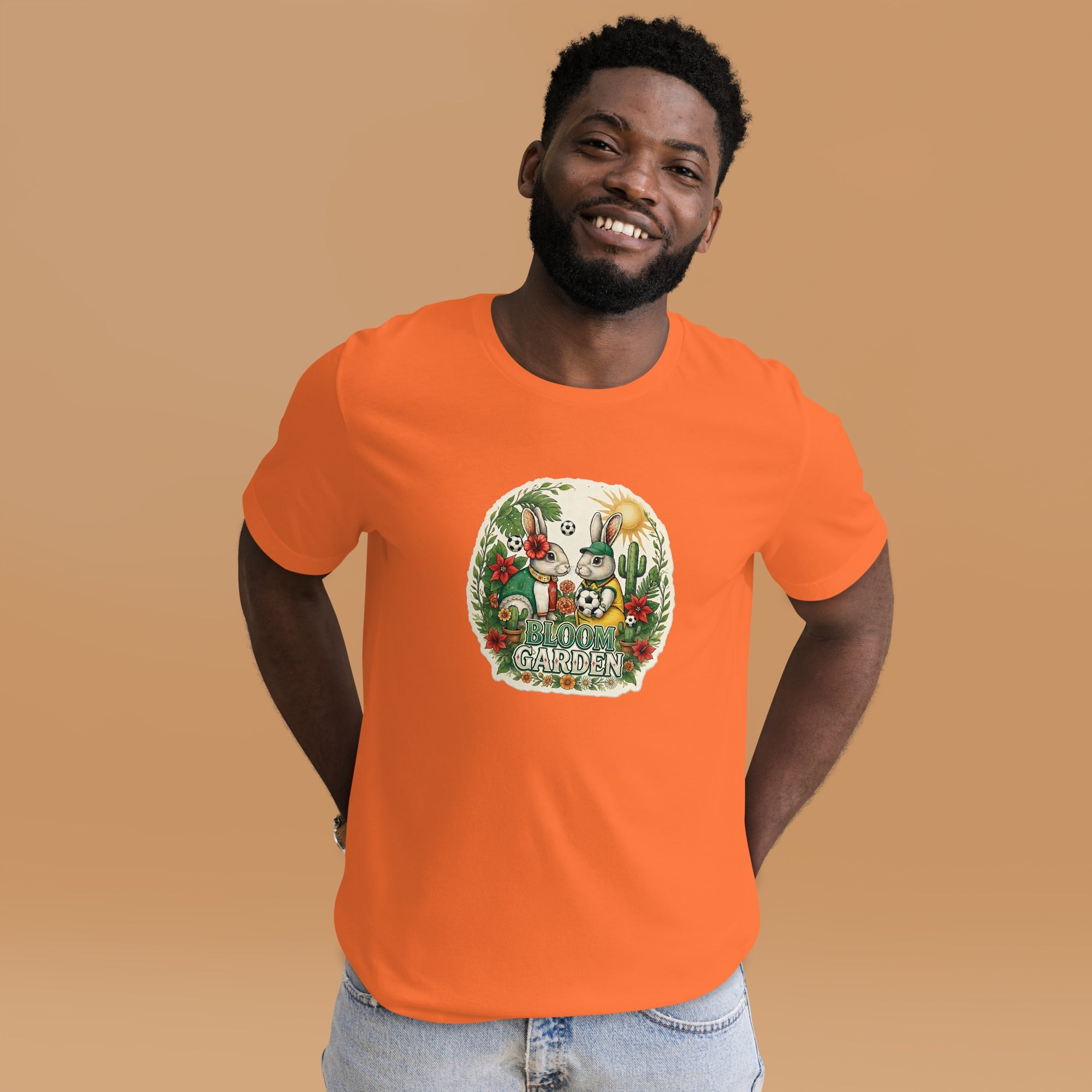 Bloom Garden Mexican Rabbit T-Shirt | Mexico Soccer Fan | Canada Mexico USA 2026 | Unisex - BLOOM GARDEN