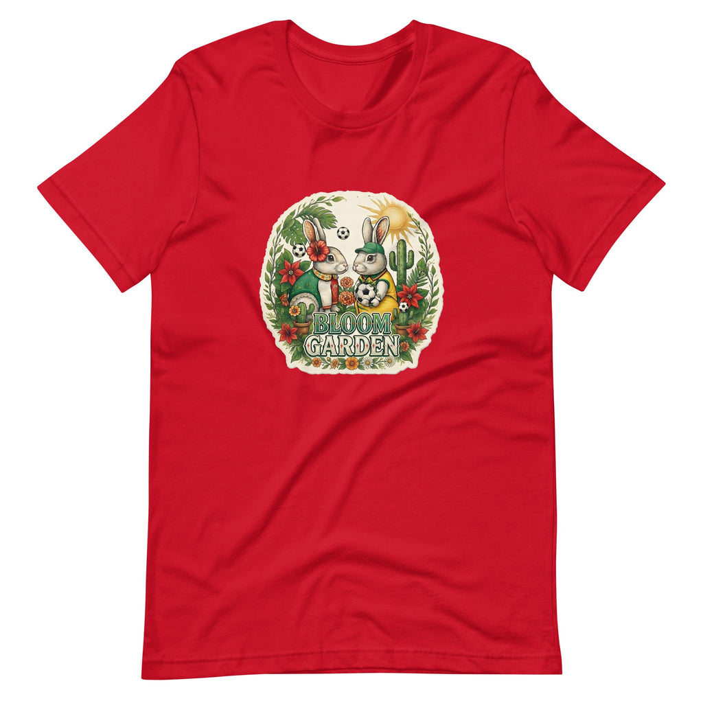 Bloom Garden Mexican Rabbit T-Shirt | Mexico Soccer Fan | Canada Mexico USA 2026 | Unisex - BLOOM GARDEN