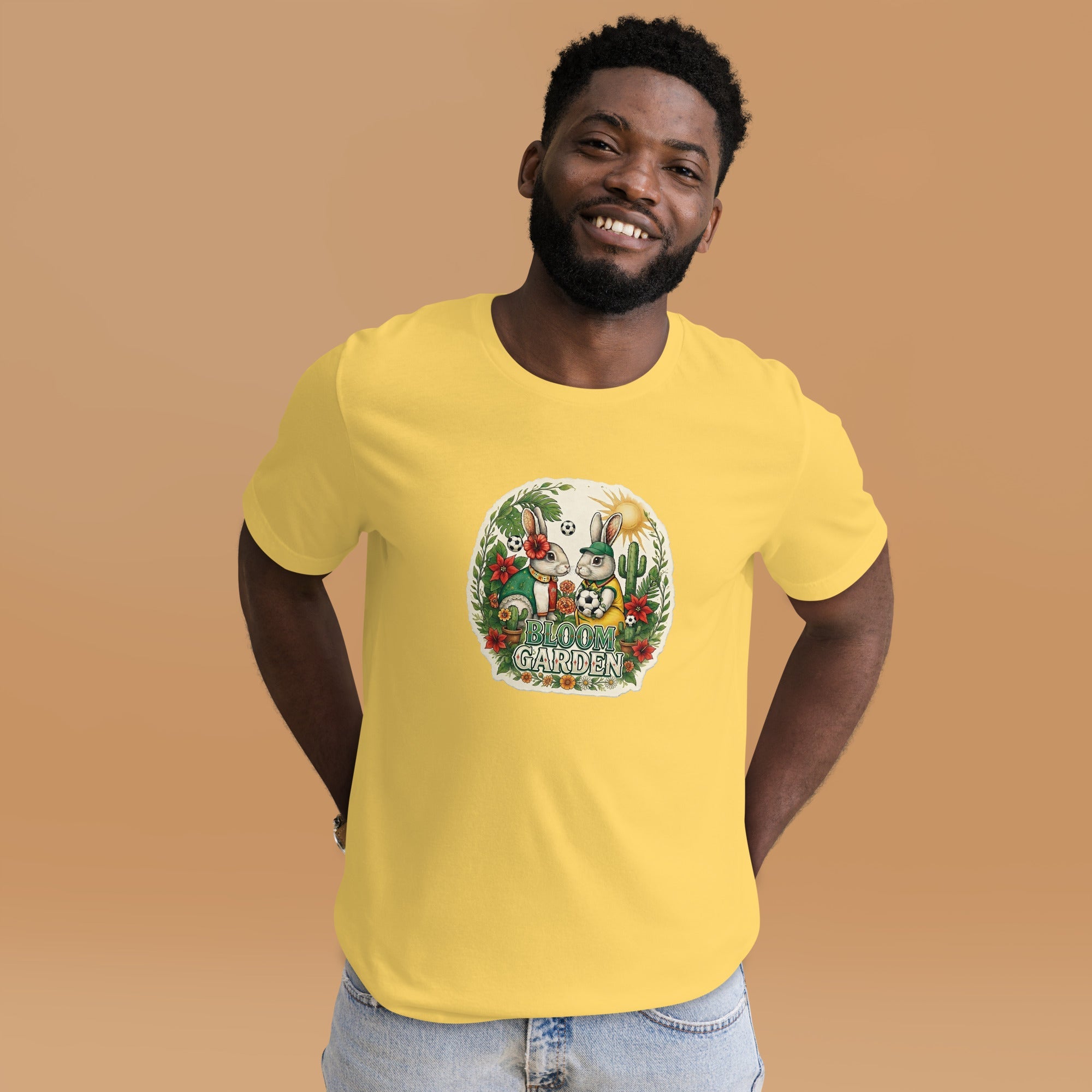 Bloom Garden Mexican Rabbit T-Shirt | Mexico Soccer Fan | Canada Mexico USA 2026 | Unisex - BLOOM GARDEN
