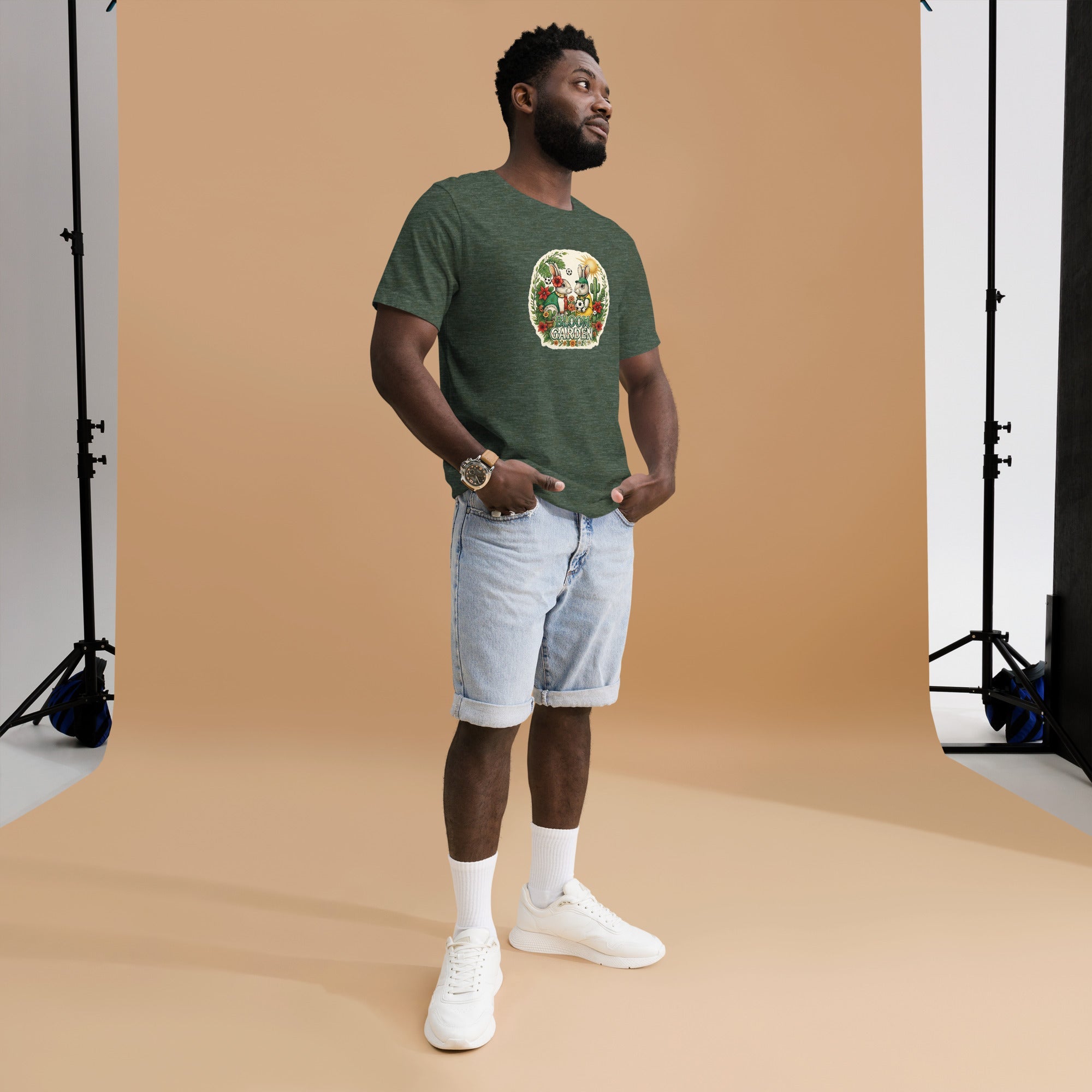 Bloom Garden Mexican Rabbit T-Shirt | Mexico Soccer Fan | Canada Mexico USA 2026 | Unisex - BLOOM GARDEN