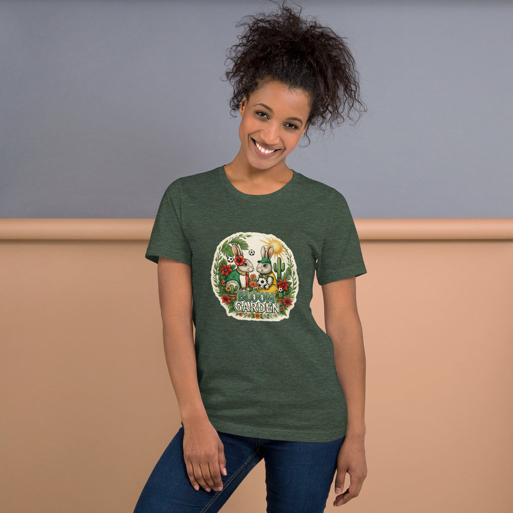Bloom Garden Mexican Rabbit T-Shirt | Mexico Soccer Fan | Canada Mexico USA 2026 | Unisex - BLOOM GARDEN