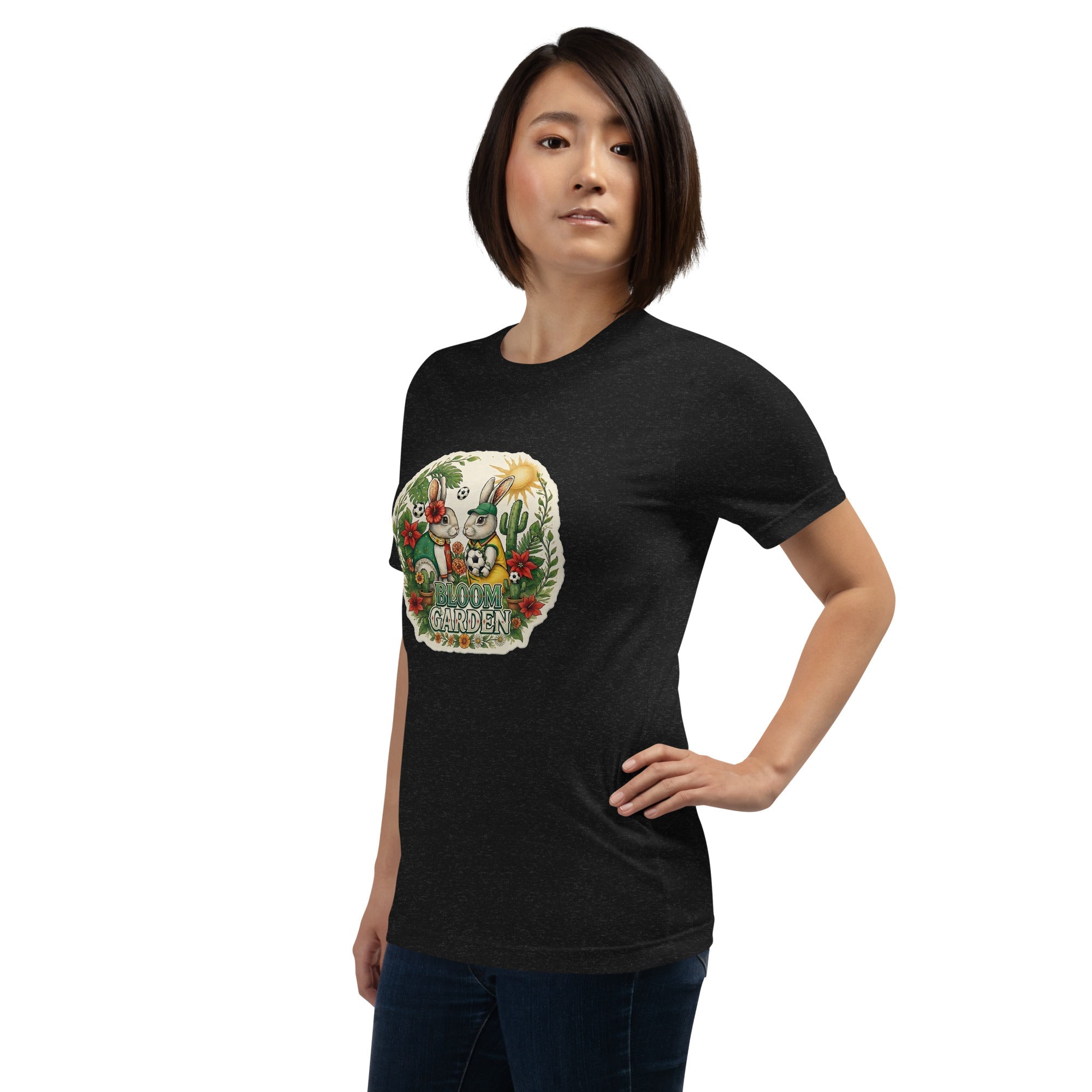 Bloom Garden Mexican Rabbit T-Shirt | Mexico Soccer Fan | Canada Mexico USA 2026 | Unisex - BLOOM GARDEN